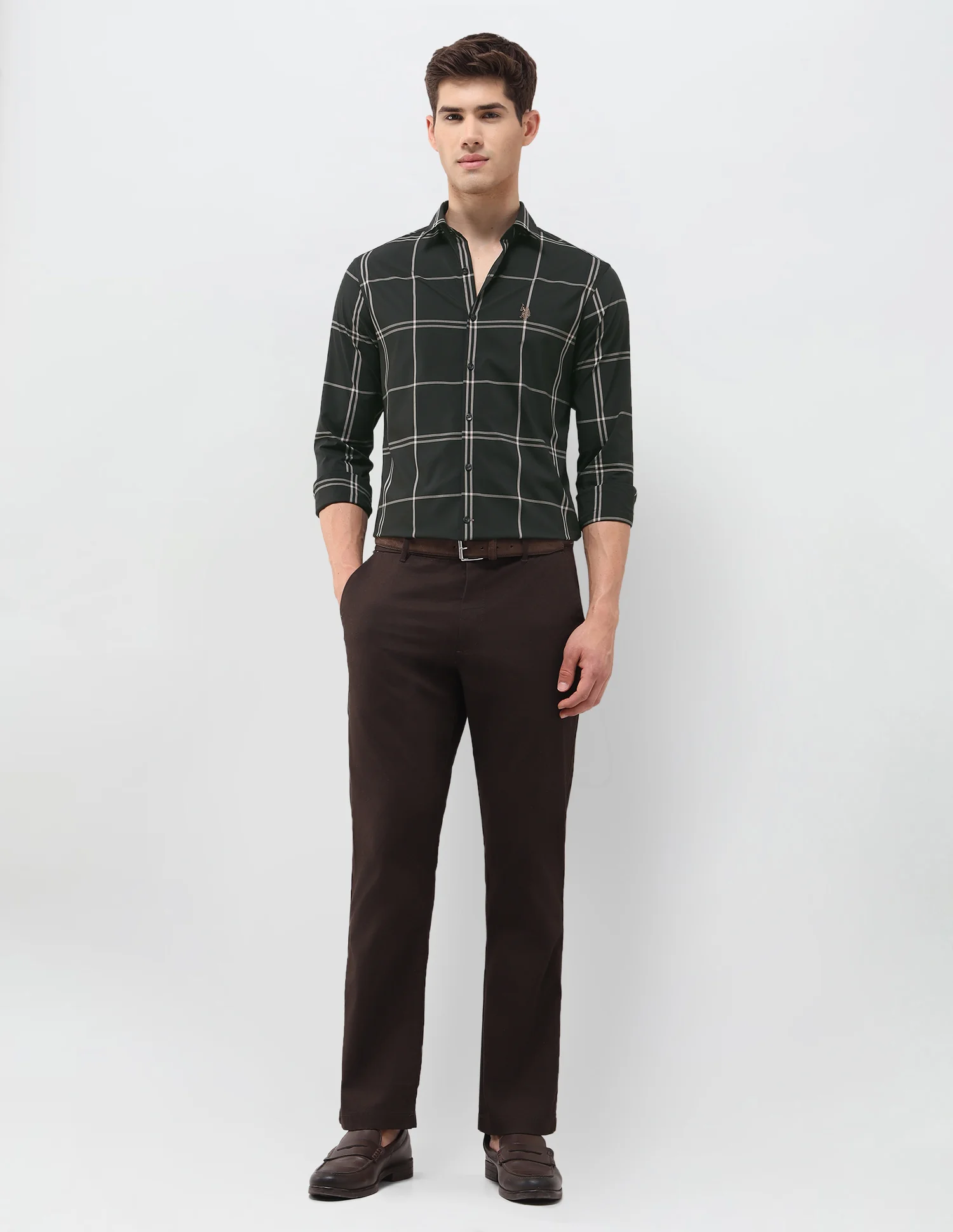 Grid Tattersall Checked Regular Fit Shirt - Image 3