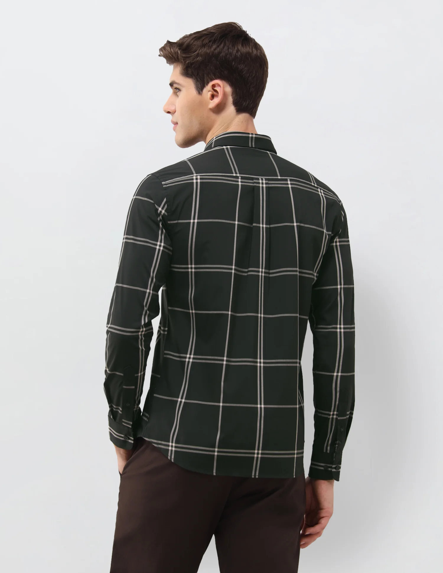 Grid Tattersall Checked Regular Fit Shirt - Image 5