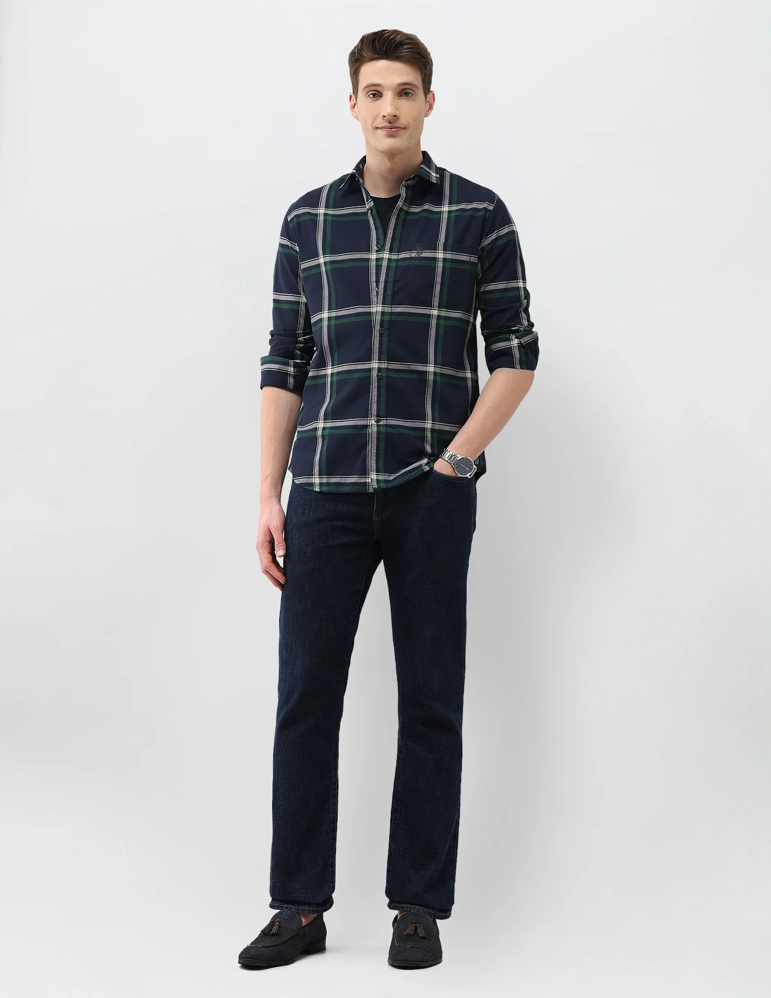 Grid Tattersall Checked Regular Fit Shirt - Image 3