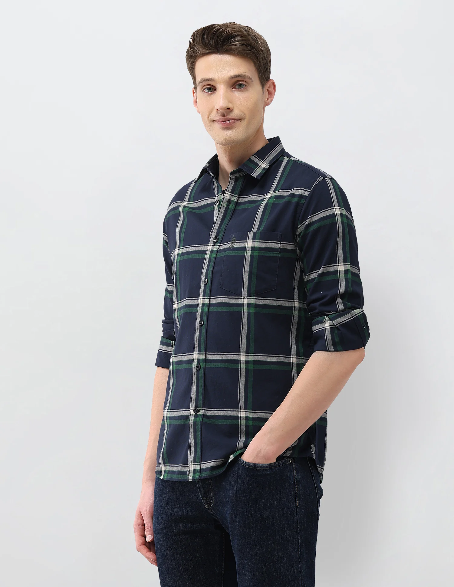 Grid Tattersall Checked Regular Fit Shirt - Image 4