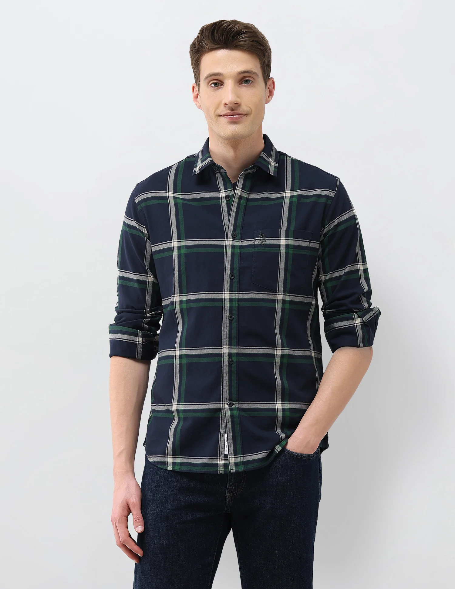 Grid Tattersall Checked Regular Fit Shirt - Image 6