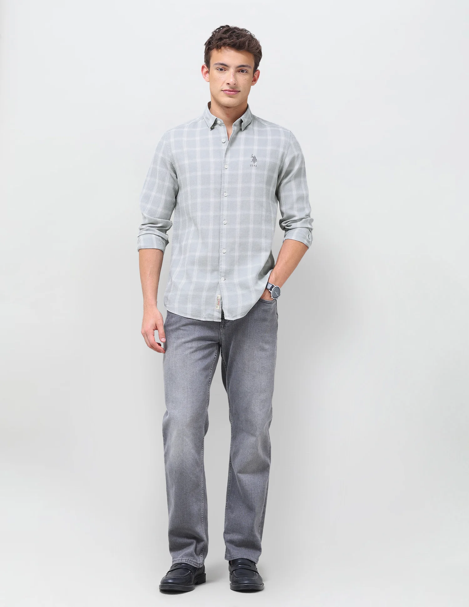 Grid Tattersall Checked Regular Fit Shirt - Image 3
