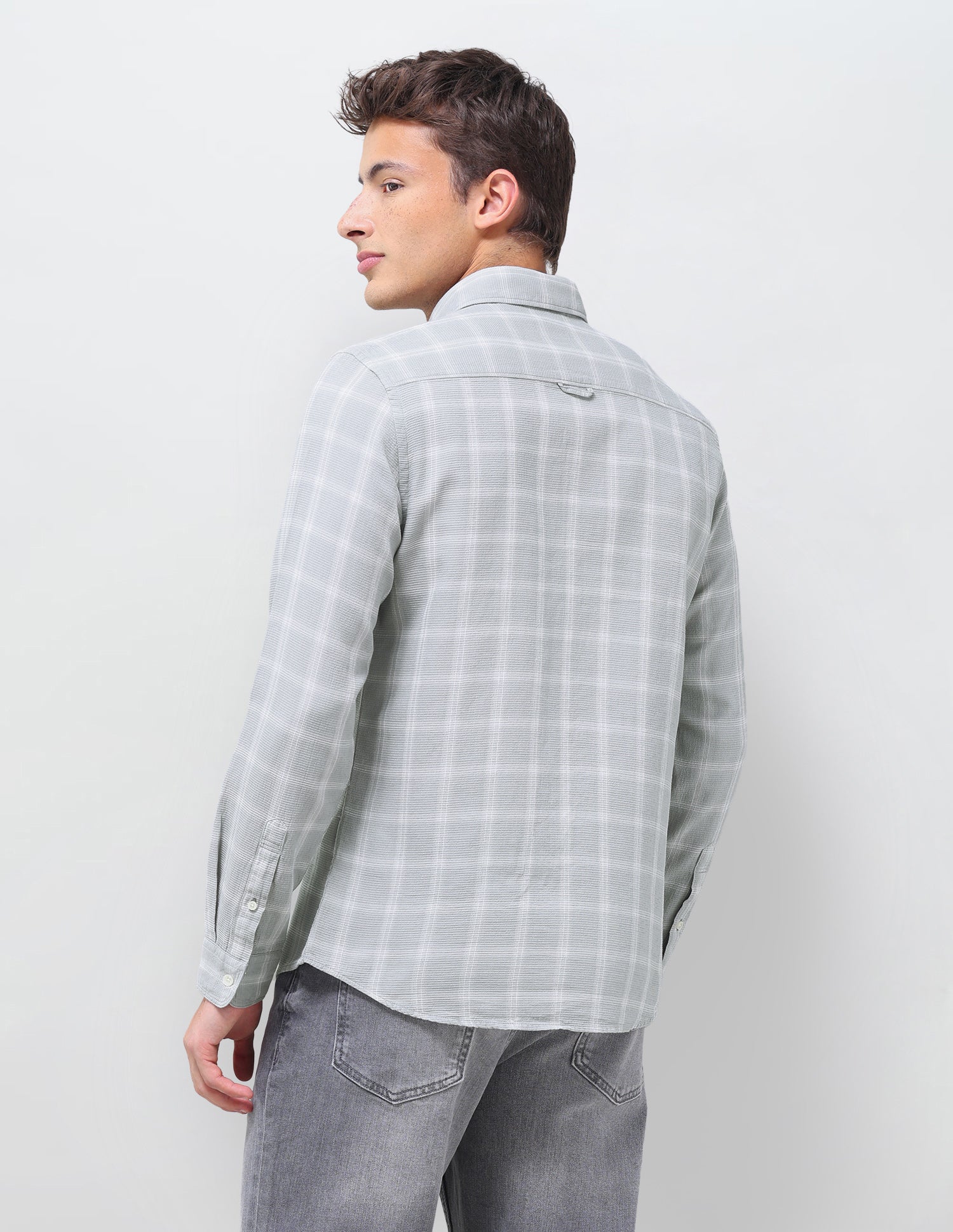 Grid Tattersall Checked Regular Fit Shirt - Image 5