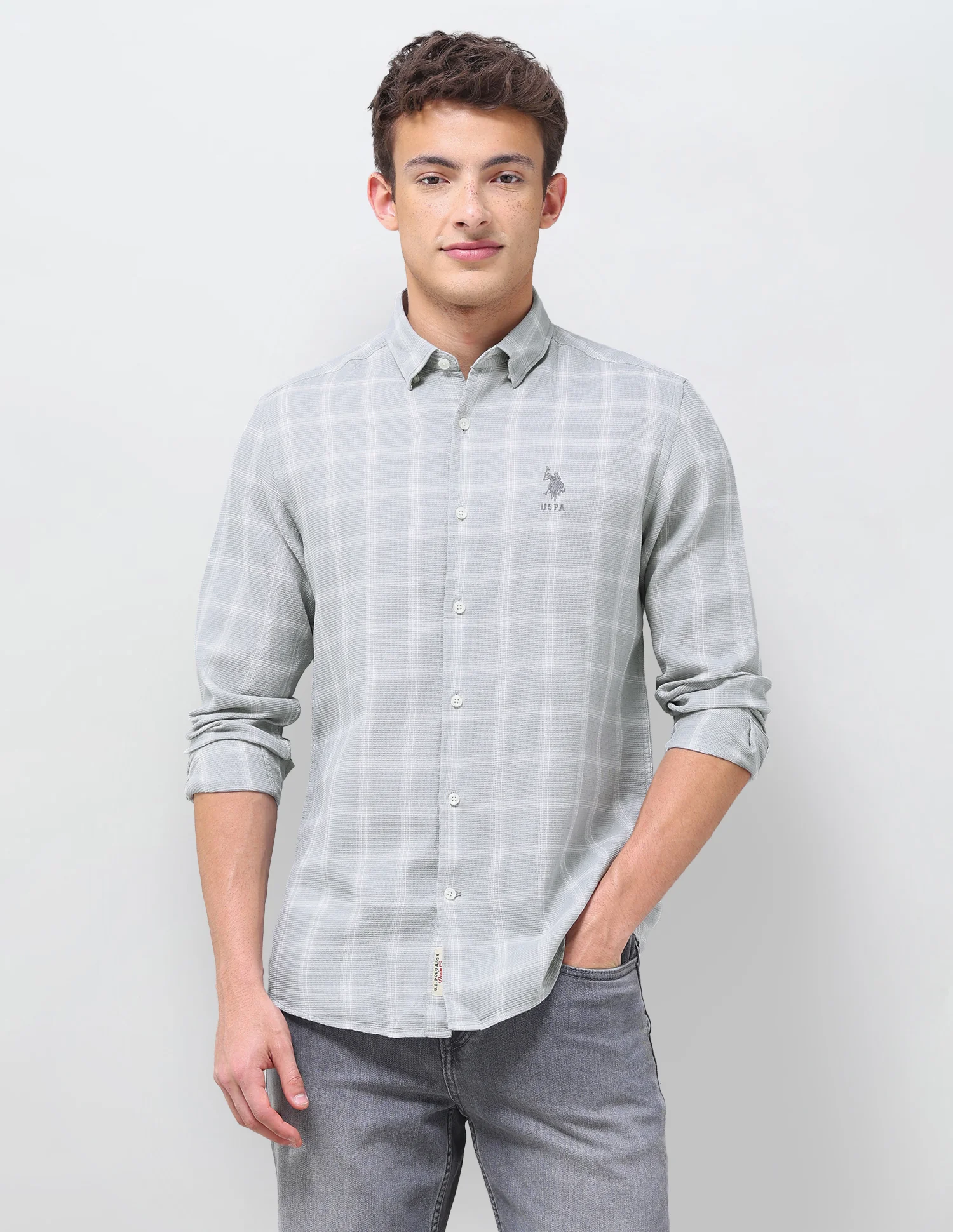 Grid Tattersall Checked Regular Fit Shirt - Image 6