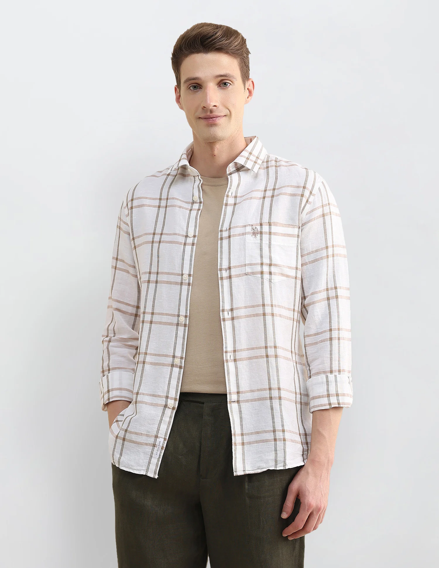 Grid Tattersall Checked Regular Fit Shirt