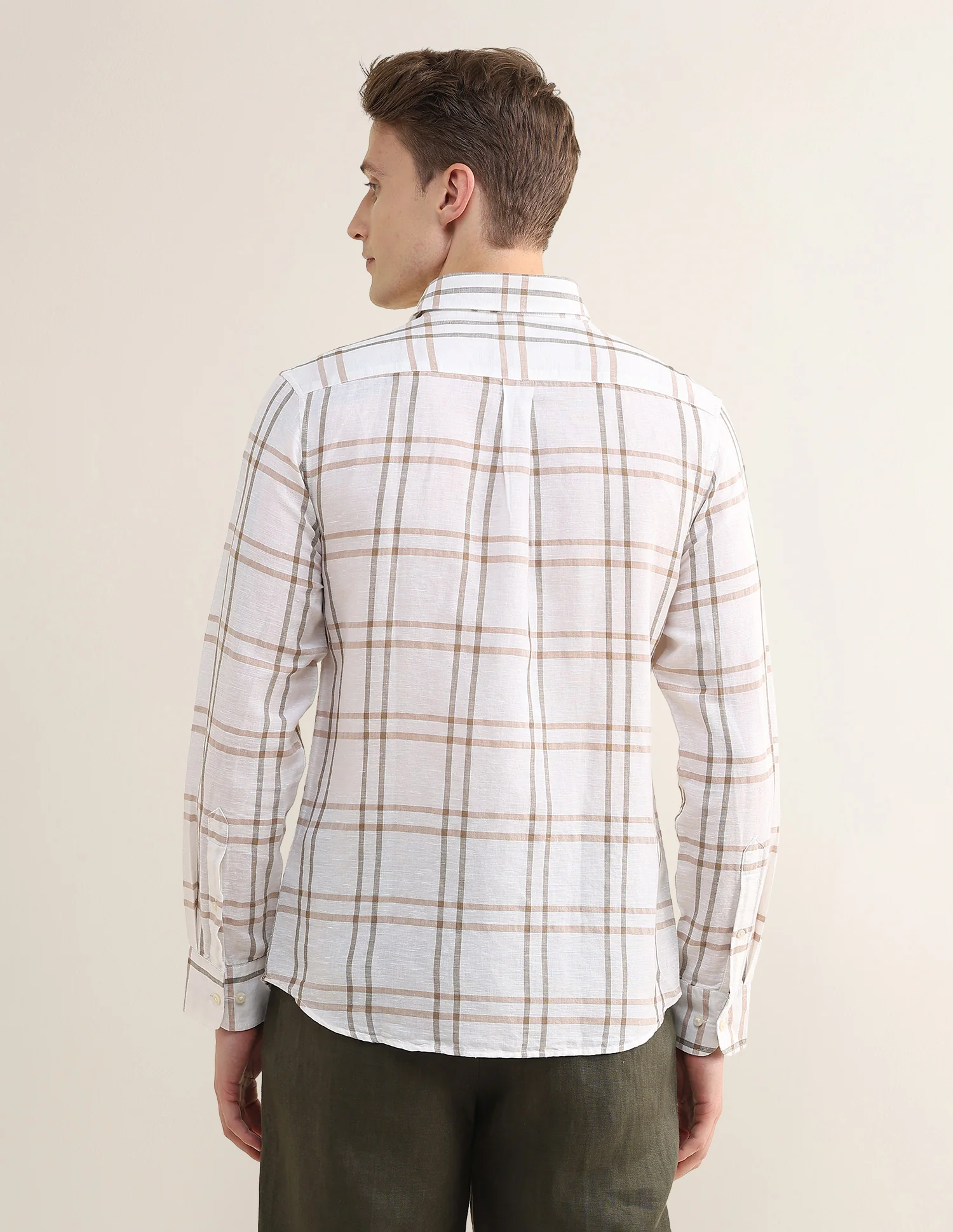 Grid Tattersall Checked Regular Fit Shirt - Image 5