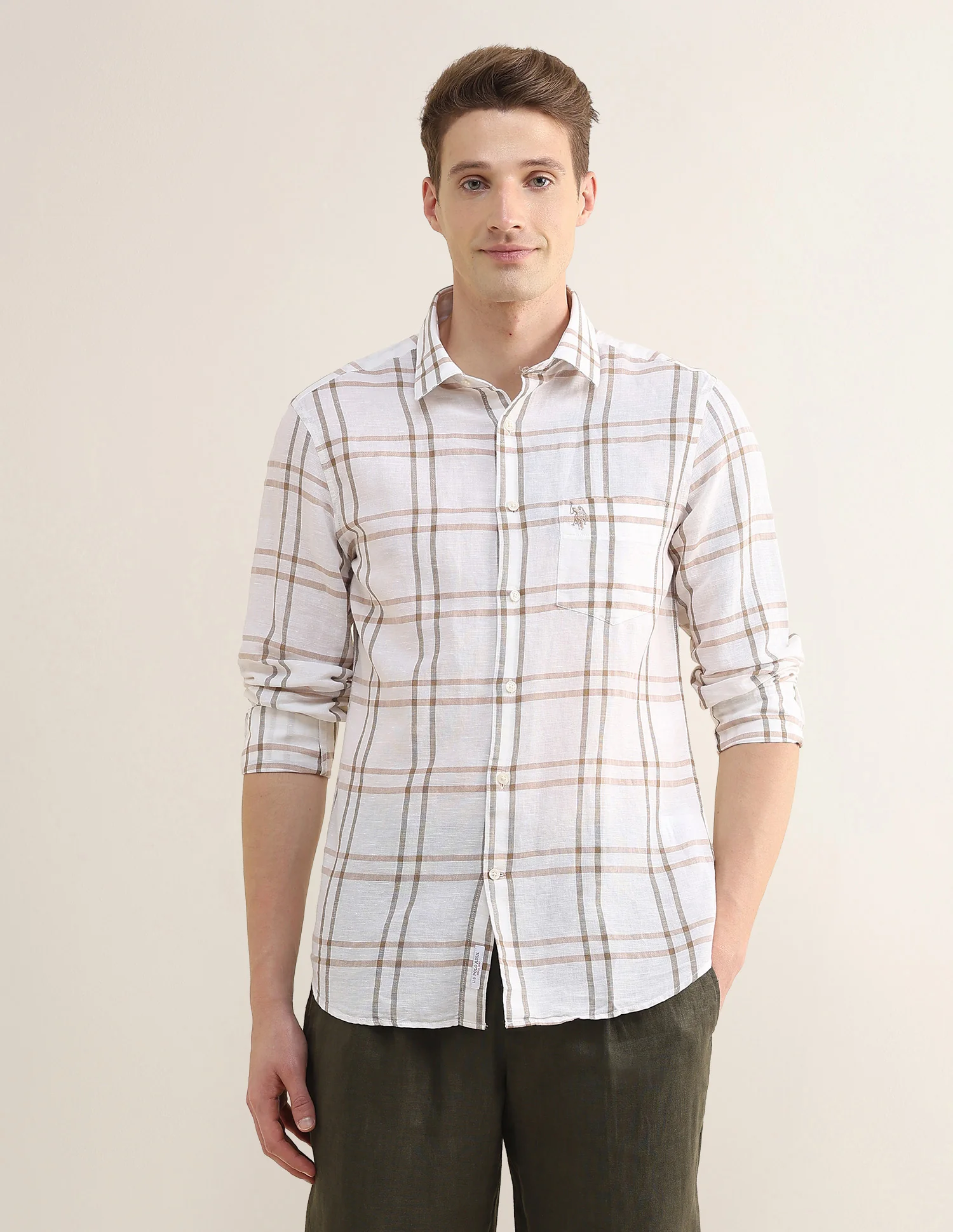 Grid Tattersall Checked Regular Fit Shirt - Image 6