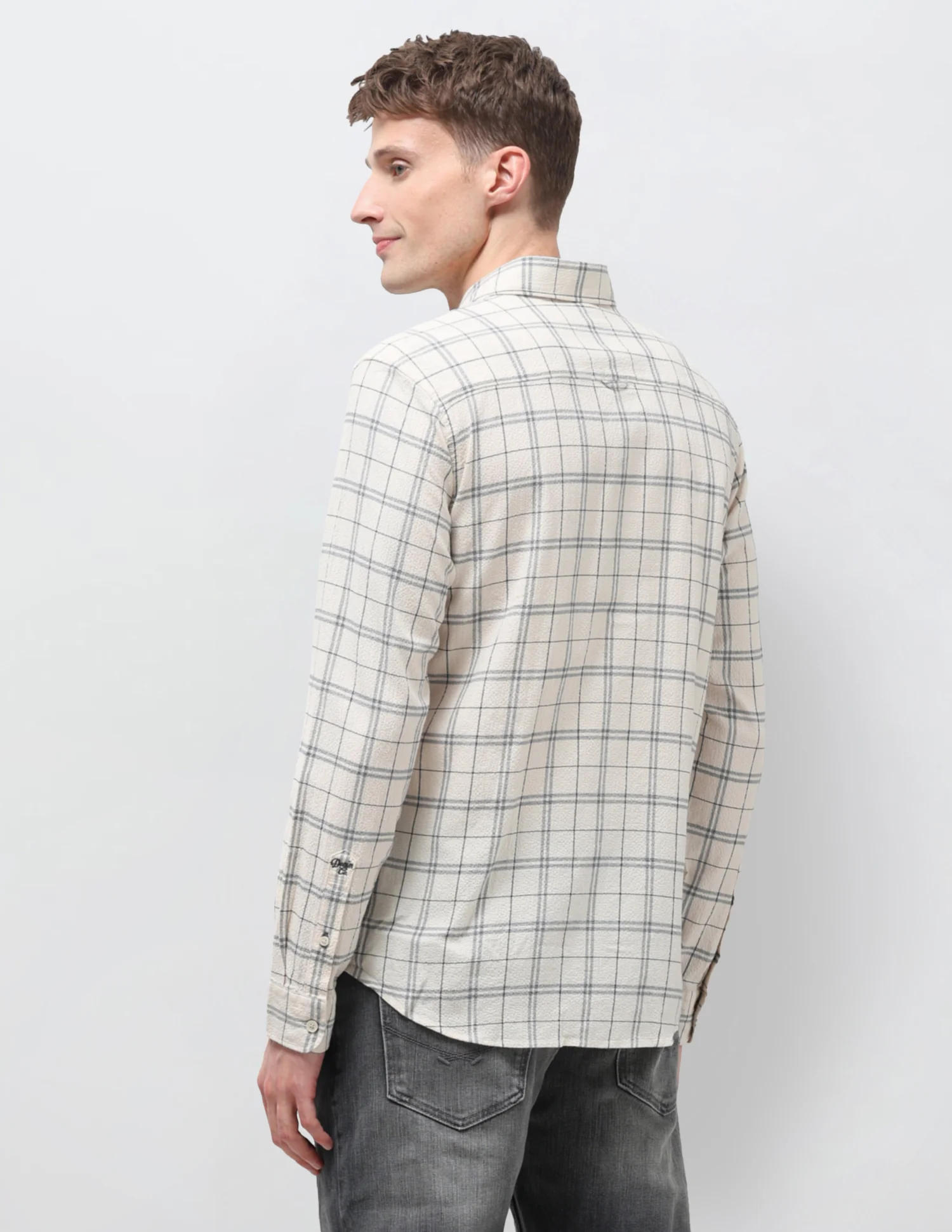 Grid Tattersall Checked Regular Fit Shirt - Image 5