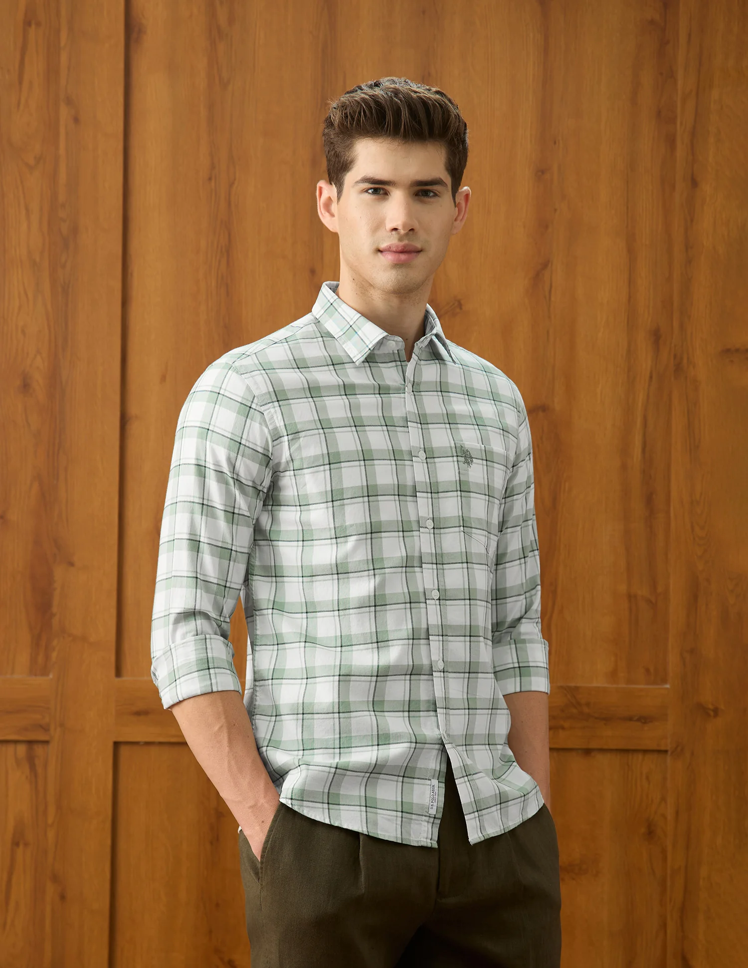 Grid Tattersall Checked Regular Fit Shirt - Image 4