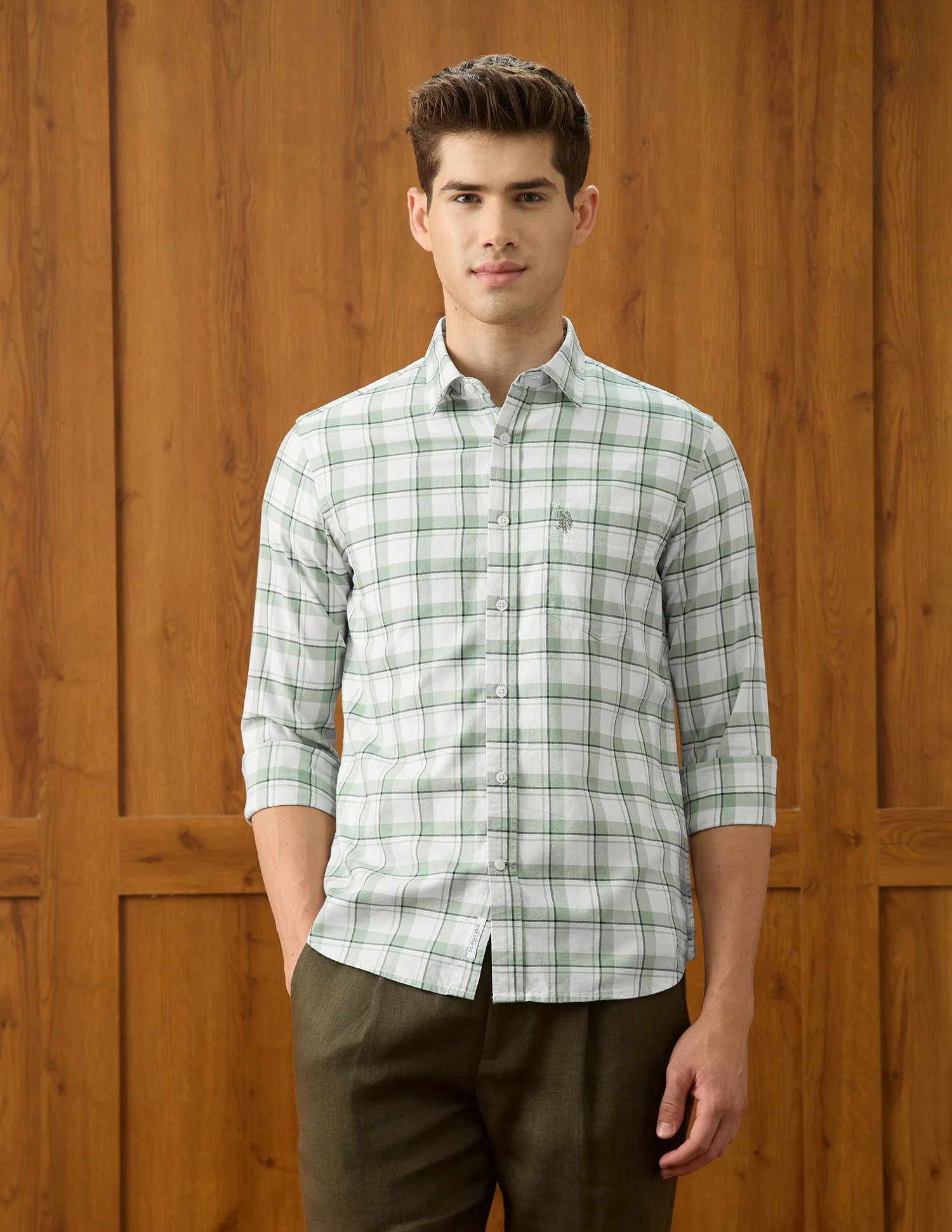 Grid Tattersall Checked Regular Fit Shirt - Image 6