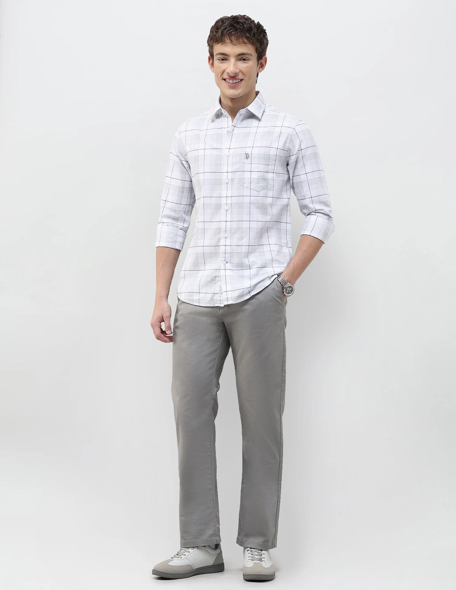 Grid Tattersall Checked Regular Fit Shirt - Image 3
