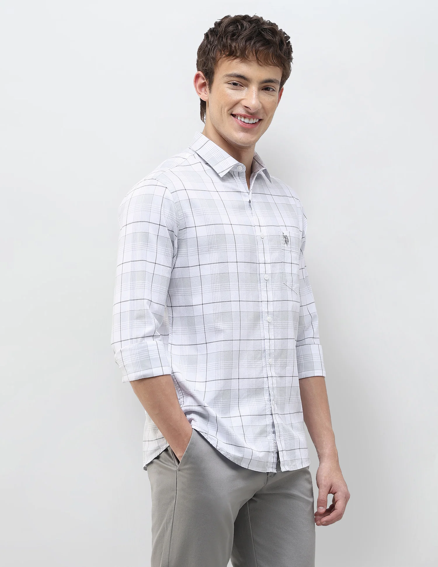 Grid Tattersall Checked Regular Fit Shirt - Image 4