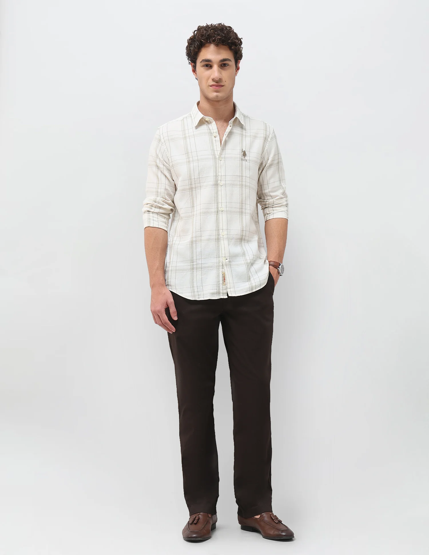 Grid Tattersall Checked Regular Fit Shirt - Image 3