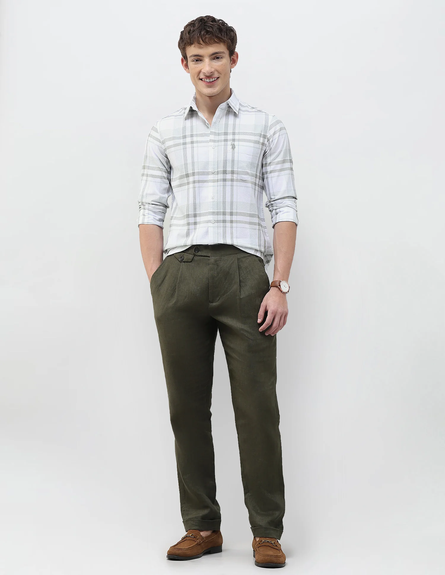 Grid Tattersall Checked Regular Fit Shirt - Image 3