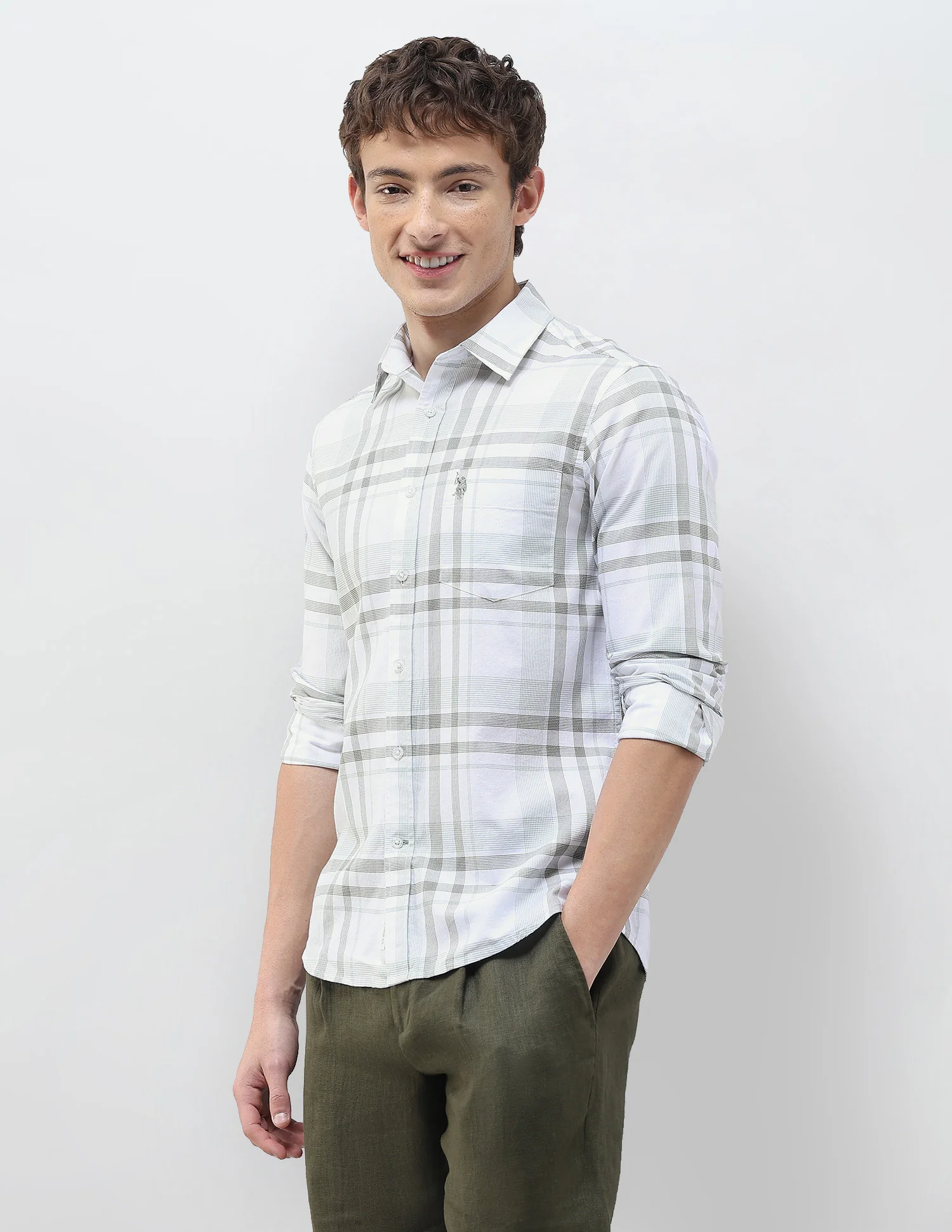 Grid Tattersall Checked Regular Fit Shirt - Image 4