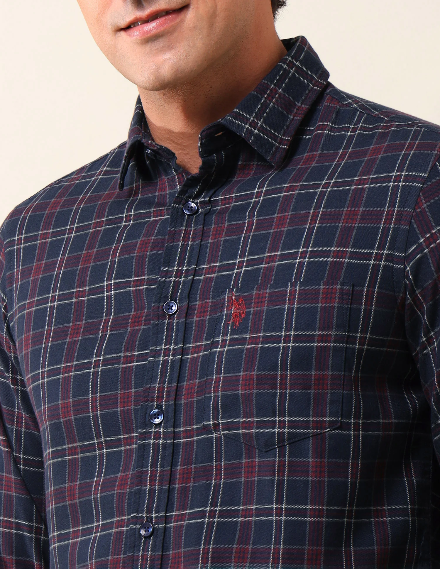 Grid Tattersall Checked Regular Shirt - Image 7