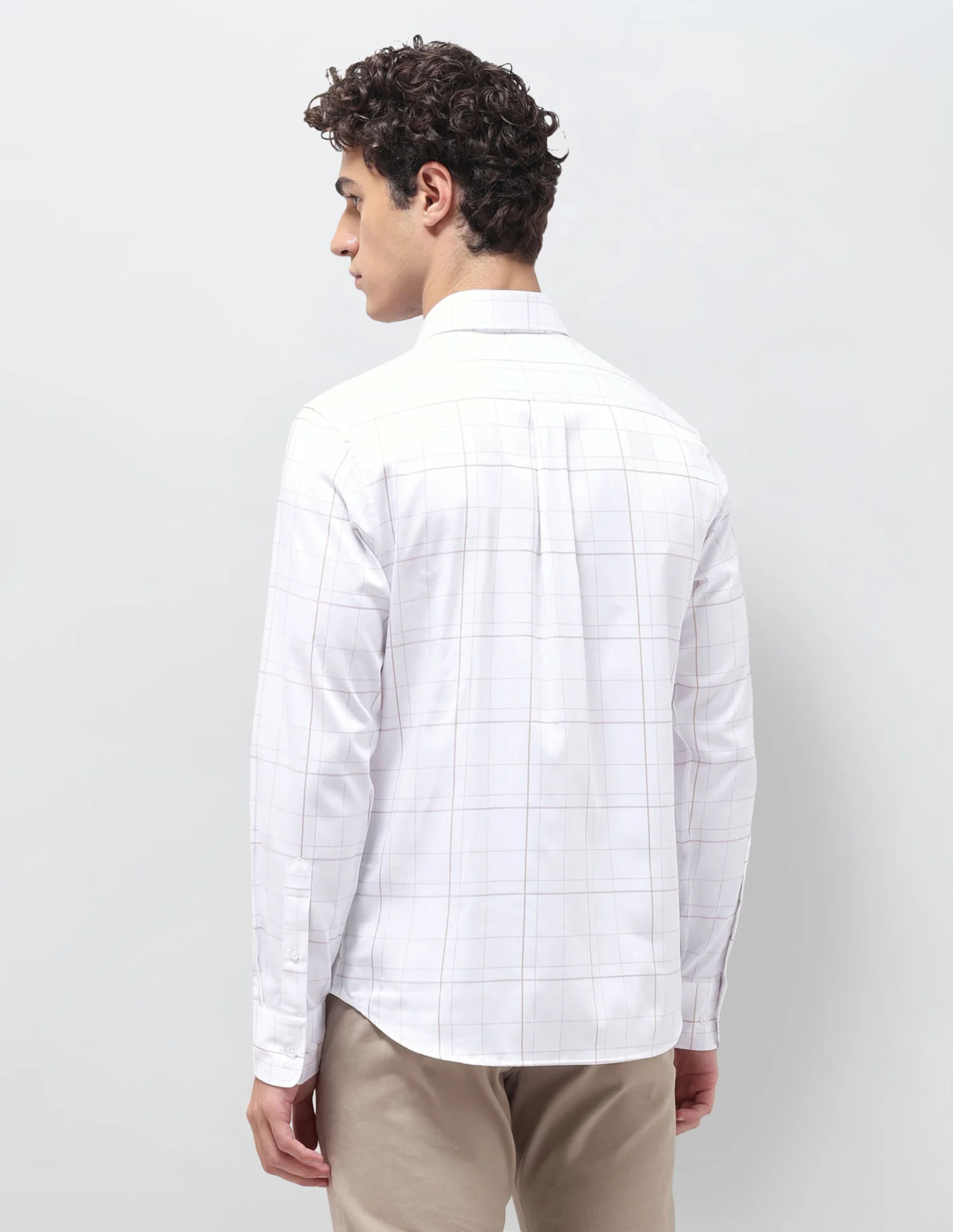 Grid Tattersall Checked Satin Shirt - Image 5