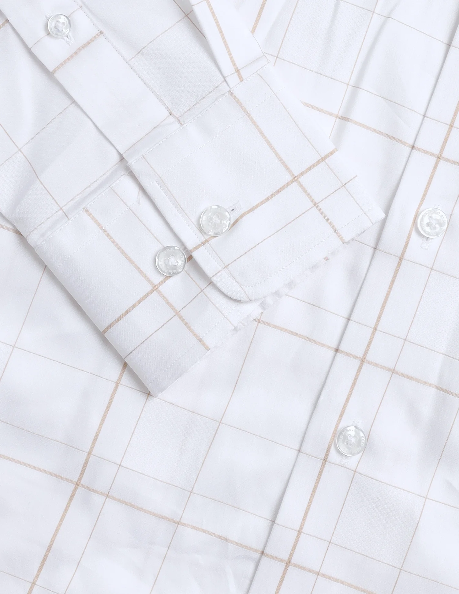 Grid Tattersall Checked Satin Shirt - Image 8