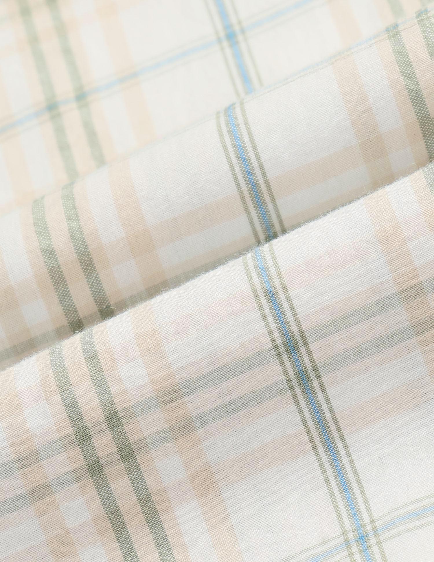 Grid Tattersall Checked Seersucker Shirt - Image 2
