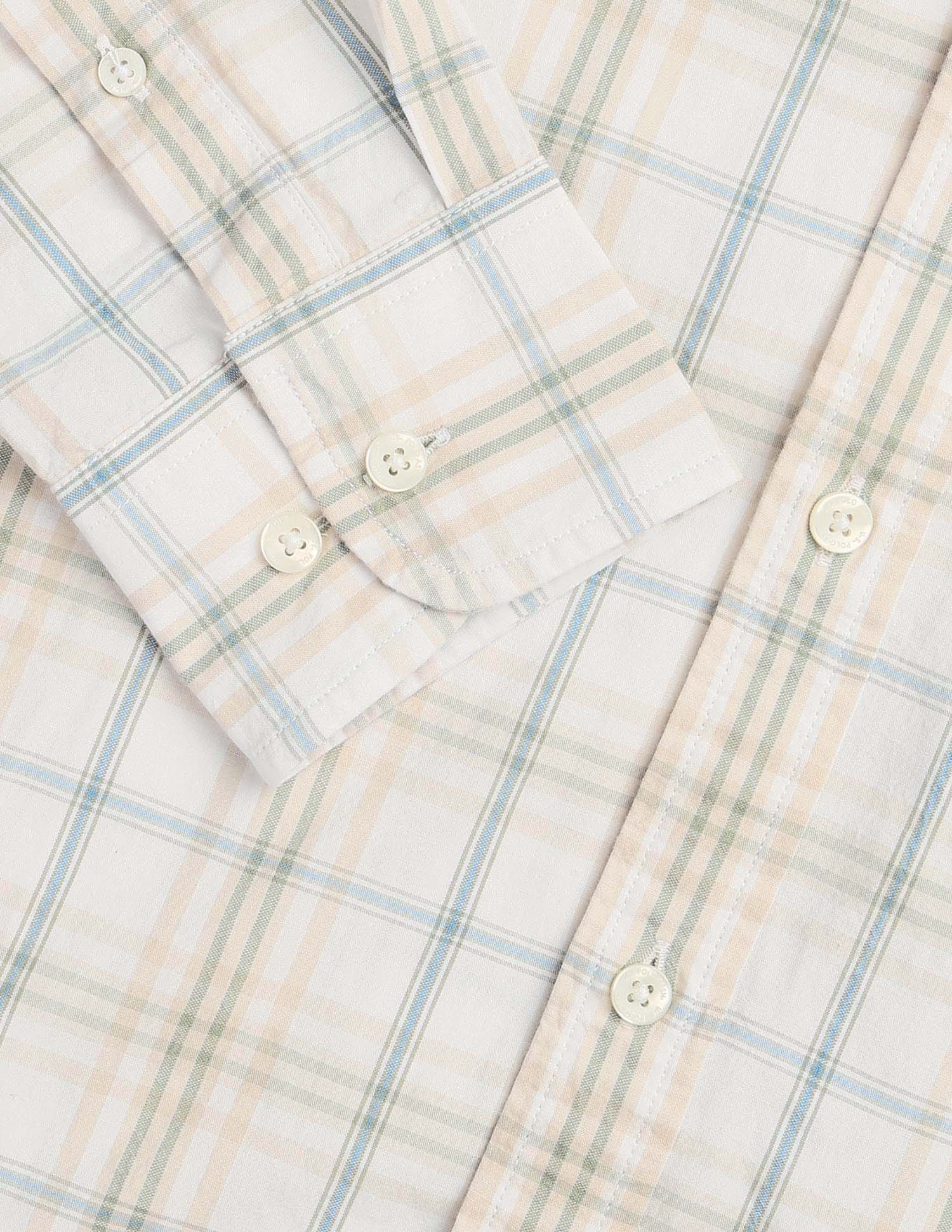 Grid Tattersall Checked Seersucker Shirt - Image 8