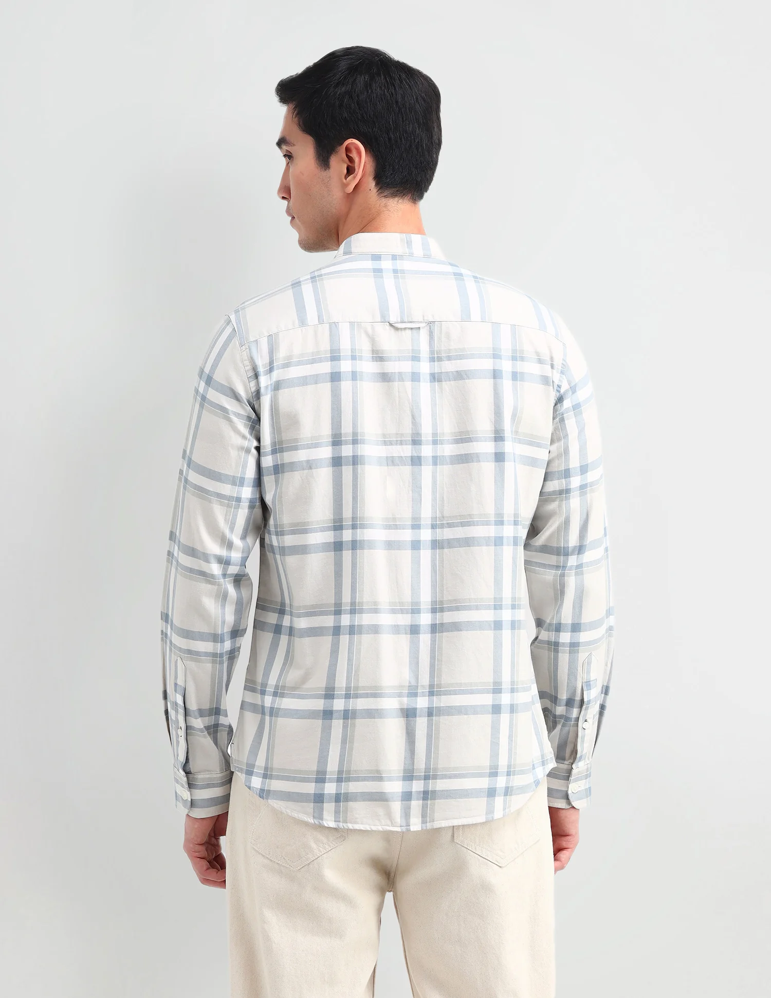 Grid Tattersall Checked Slim Fit Shirt - Image 5