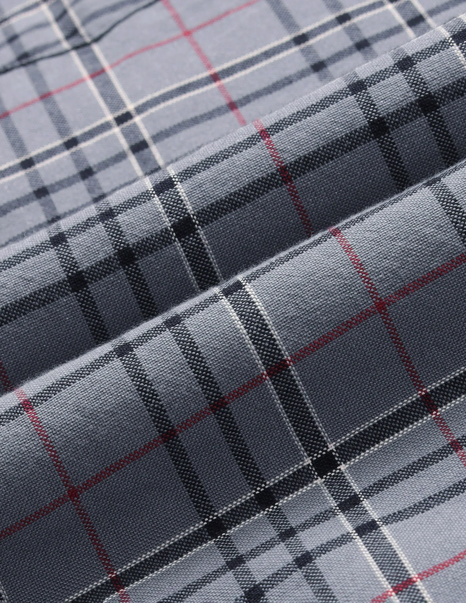 Grid Tattersall Checked Tailored Fit Oxford Shirt - Image 2