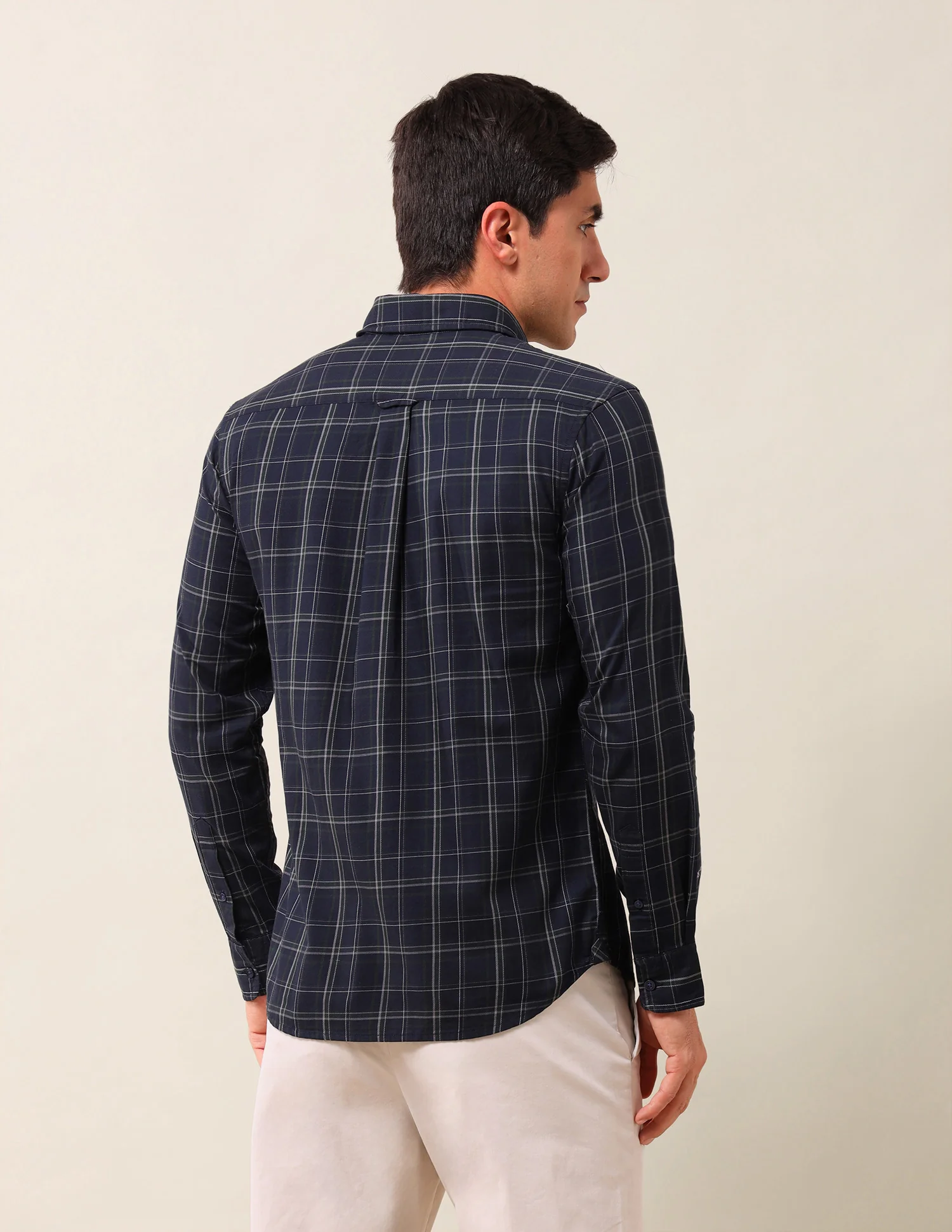 Grid Tattersall Checked Tailored Fit Shirt - Image 5