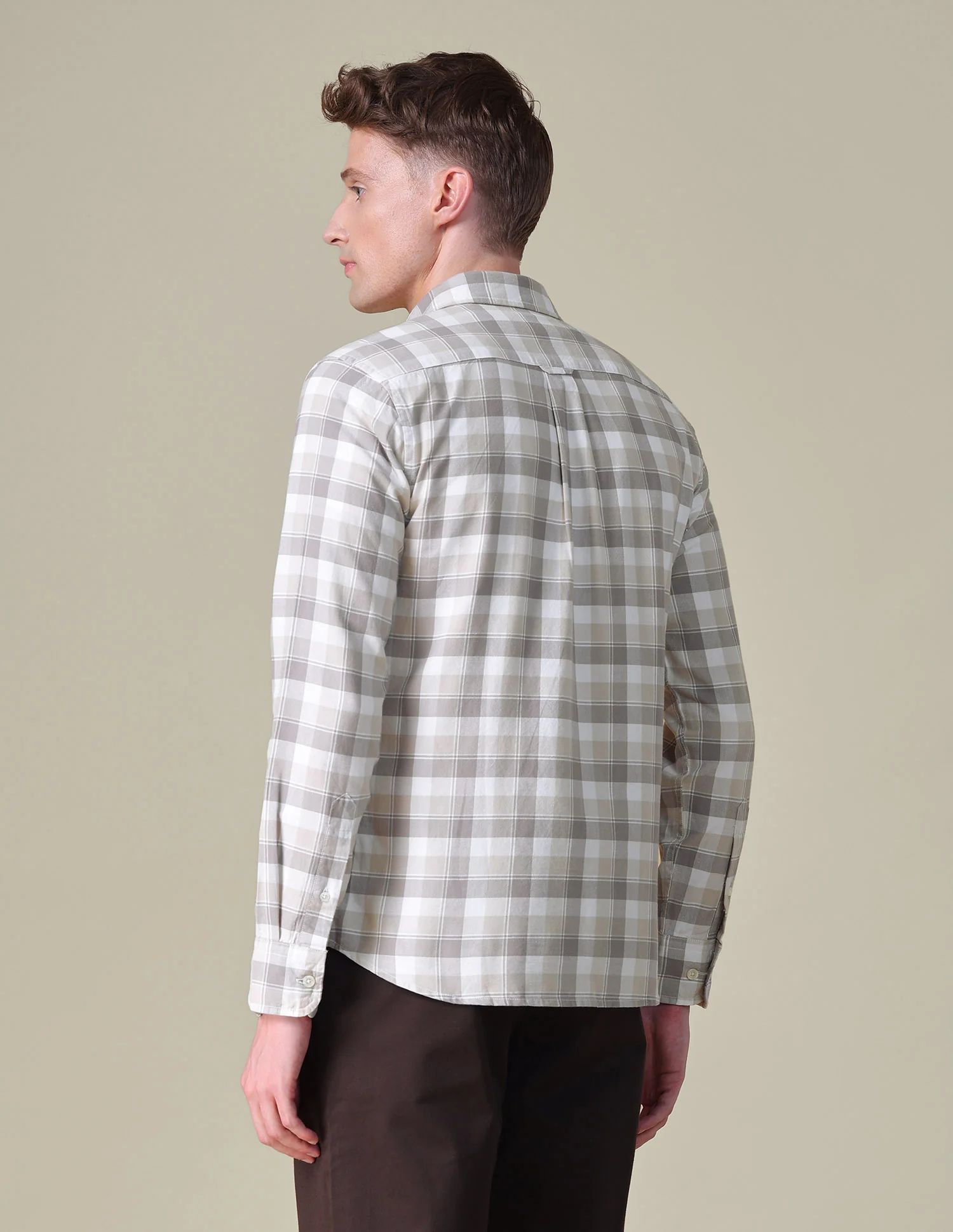 Grid Tattersall Checked Tailored Fit Shirt - Image 5