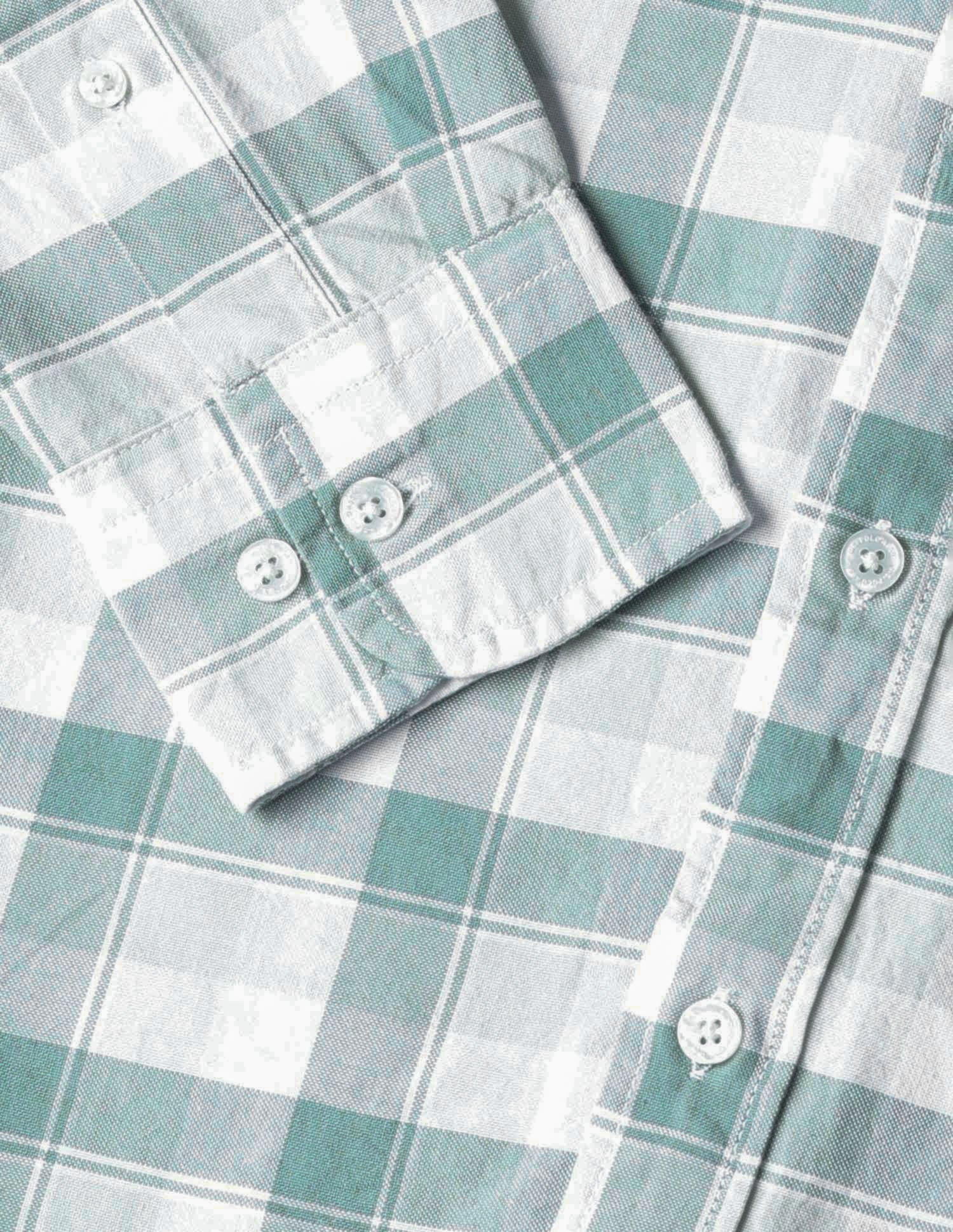 Grid Tattersall Checked Tailored Fit Shirt - Image 8