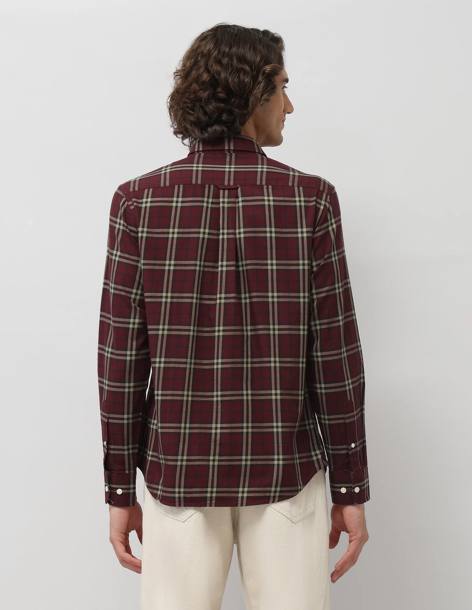 Grid Tattersall Checked Tailored Fit Shirt - Image 5