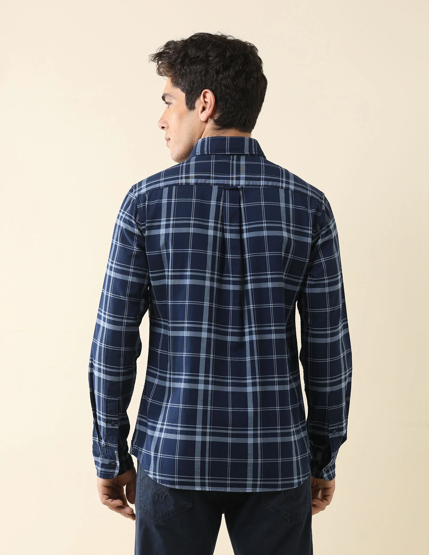 Grid Tattersall Checked Tailored Fit Shirt - Image 5
