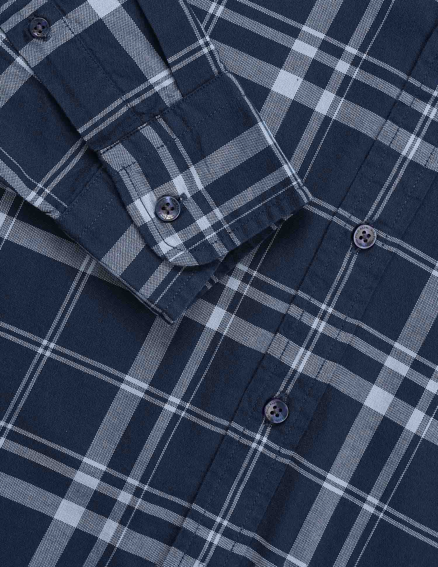 Grid Tattersall Checked Tailored Fit Shirt - Image 8