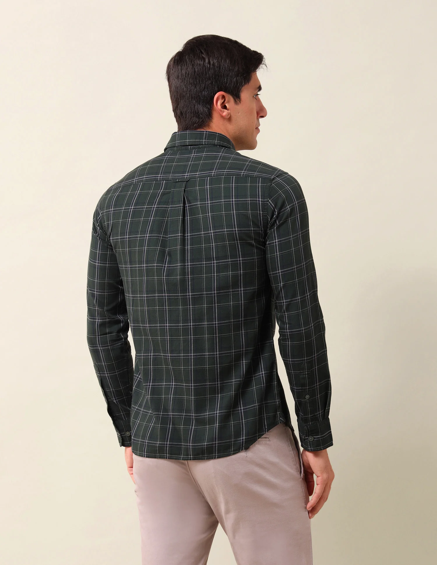 Grid Tattersall Checked Tailored Fit Shirt - Image 5
