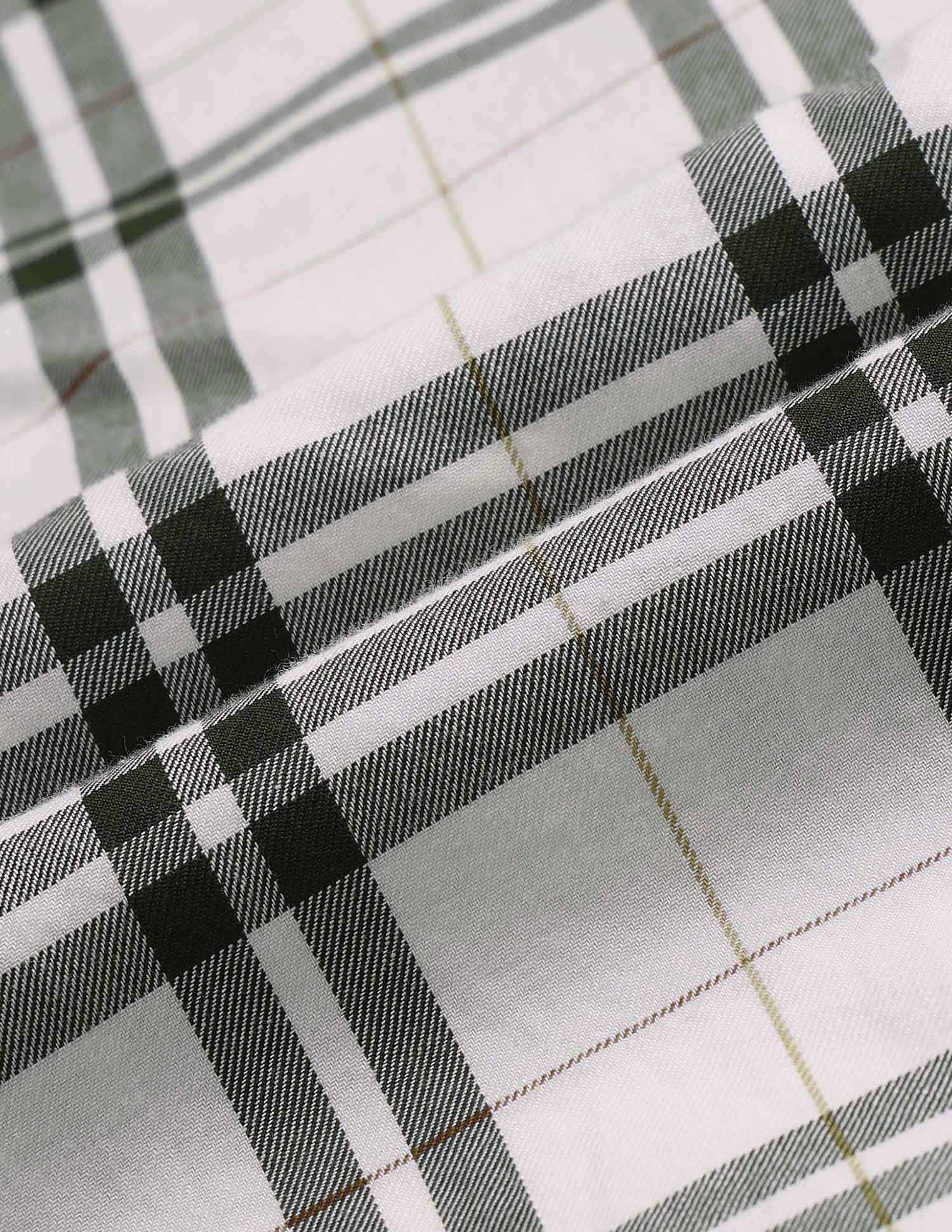 Grid Tattersall Checked Tailored Fit Shirt - Image 2