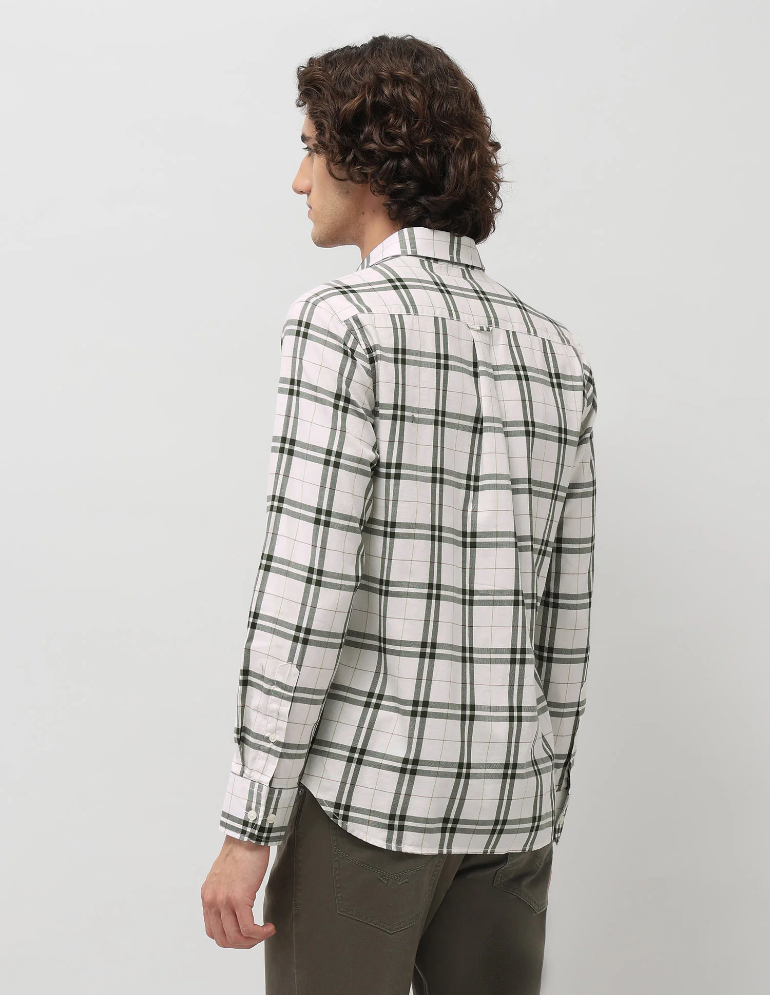 Grid Tattersall Checked Tailored Fit Shirt - Image 5