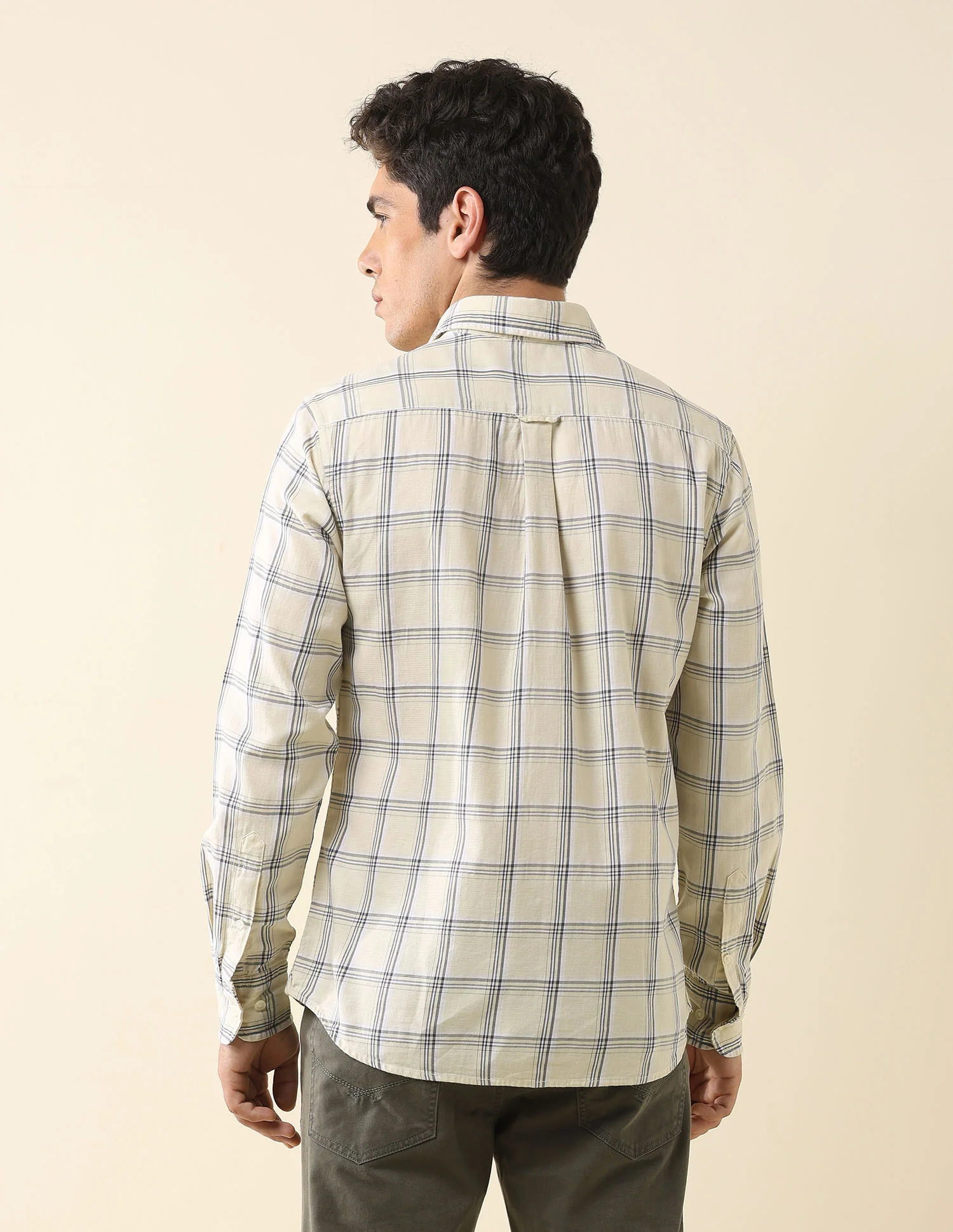 Grid Tattersall Checked Tailored Fit Shirt - Image 5