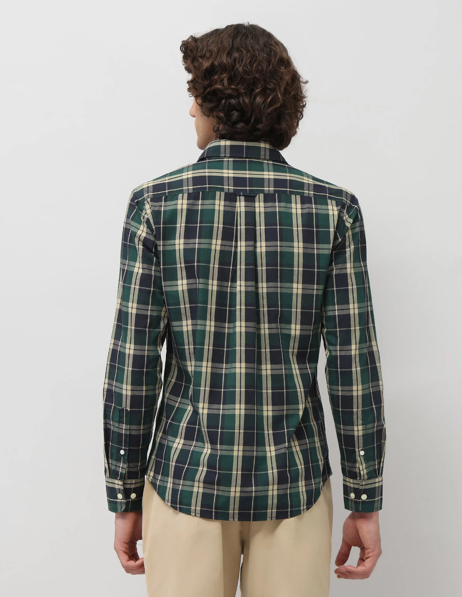 Grid Tattersall Checked Tailored Fit Shirt - Image 5