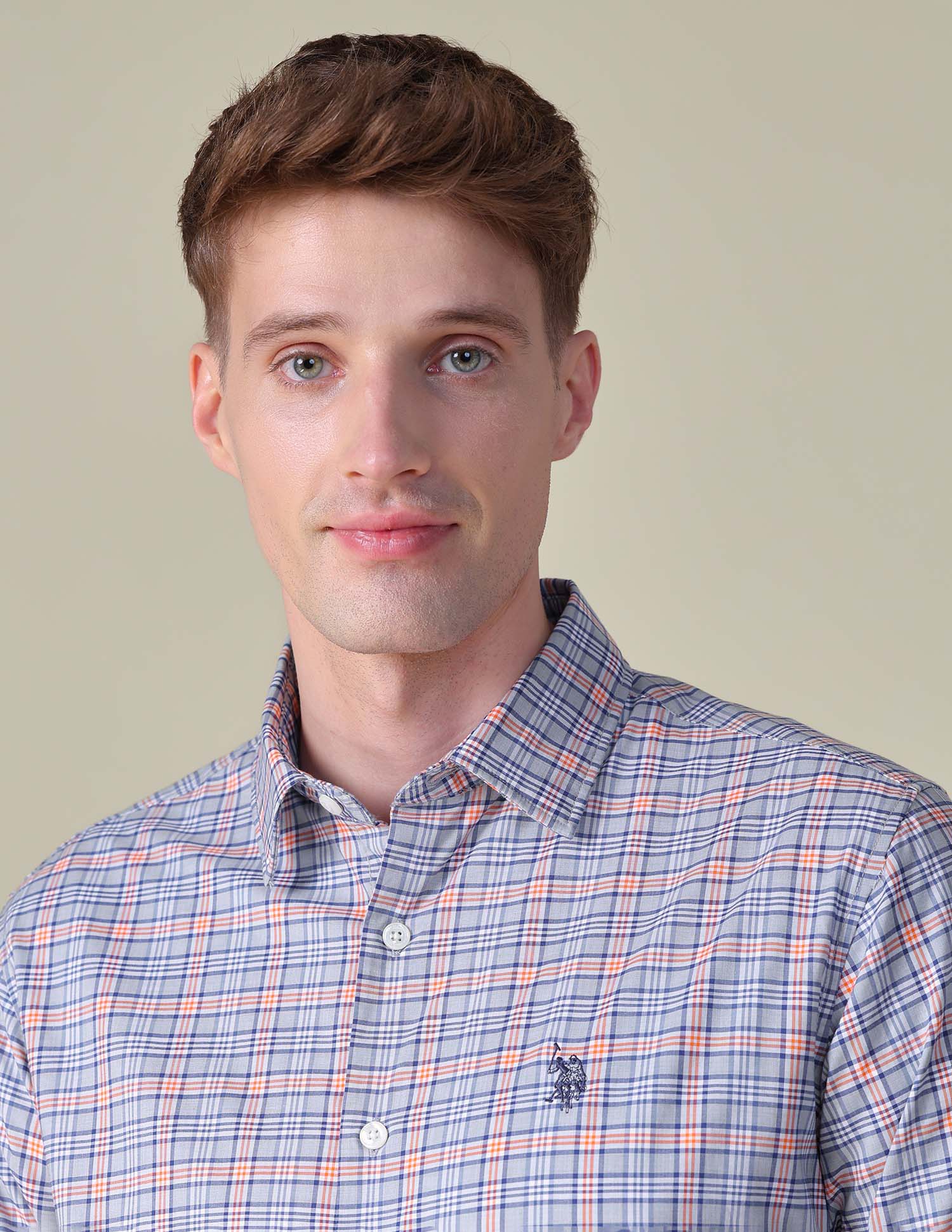 Grid Tattersall Checked Tailored Fit Shirt - Image 7