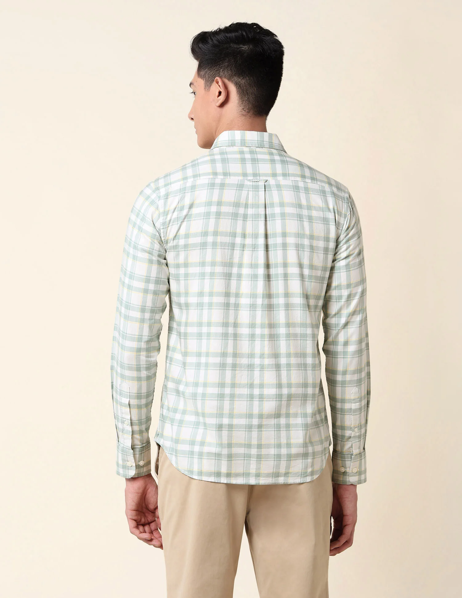 Grid Tattersall Checked Tailored Fit Shirt - Image 5