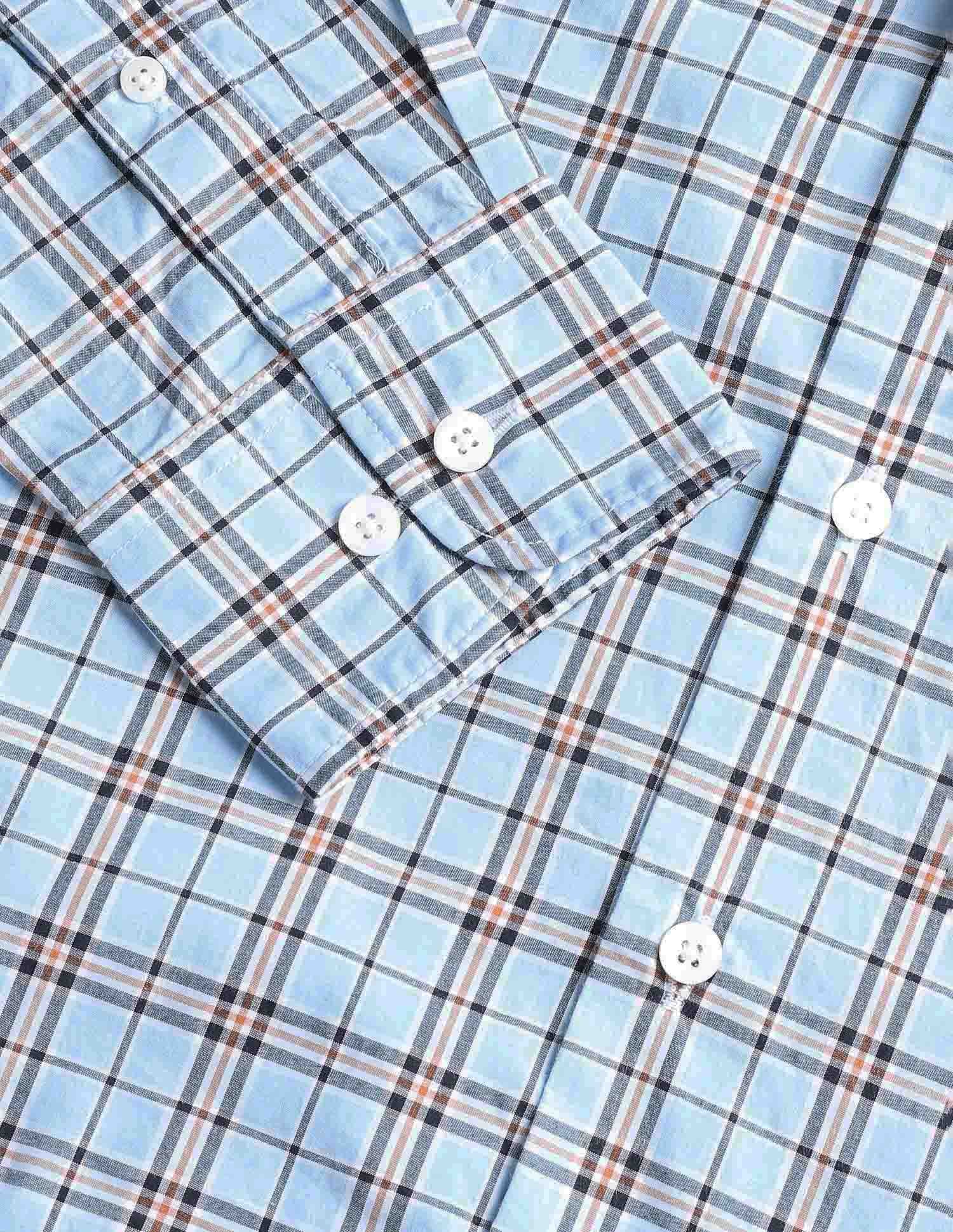 Grid Tattersall Checked Tailored Fit Shirt - Image 8