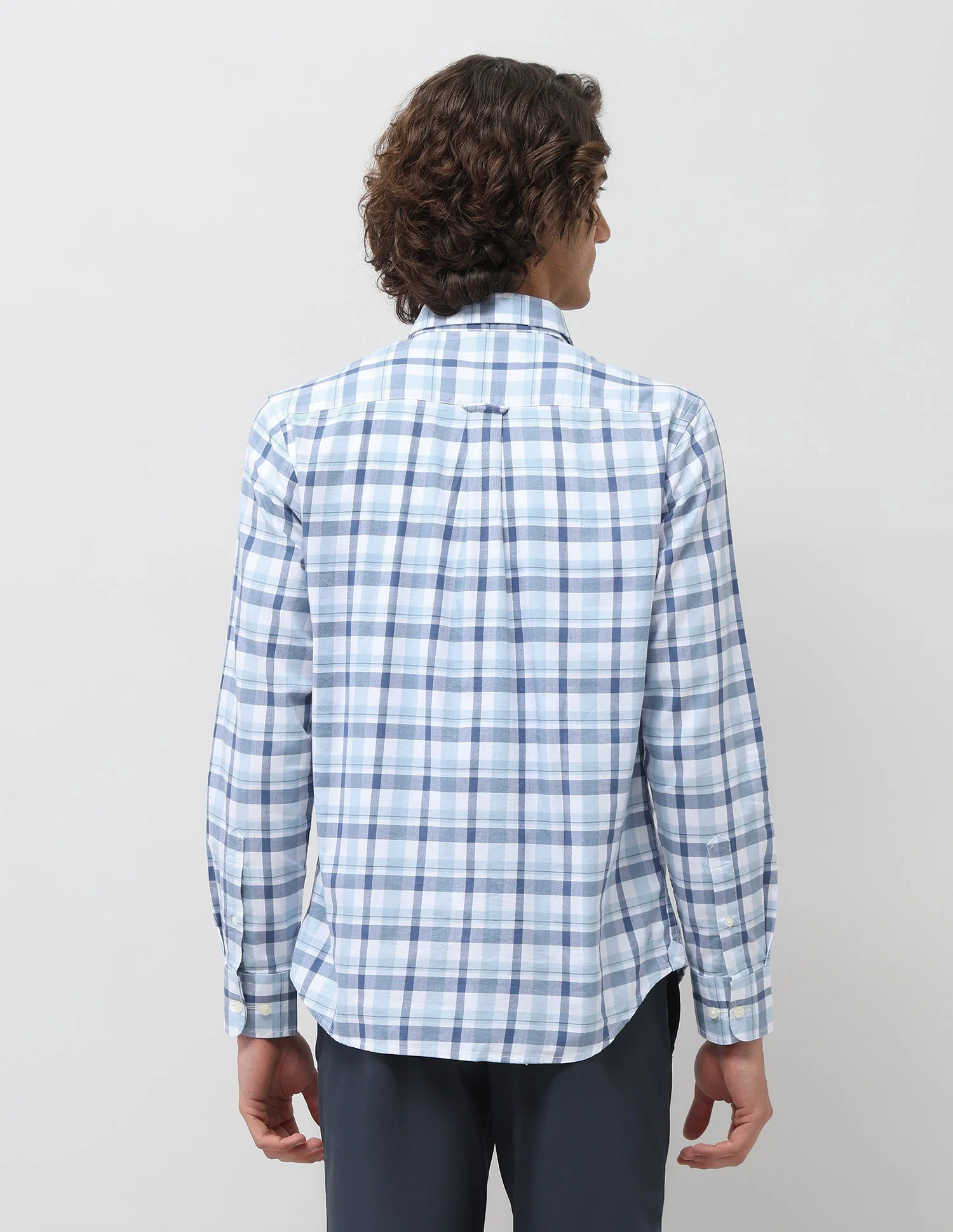 Grid Tattersall Checked Tailored Fit Shirt - Image 5