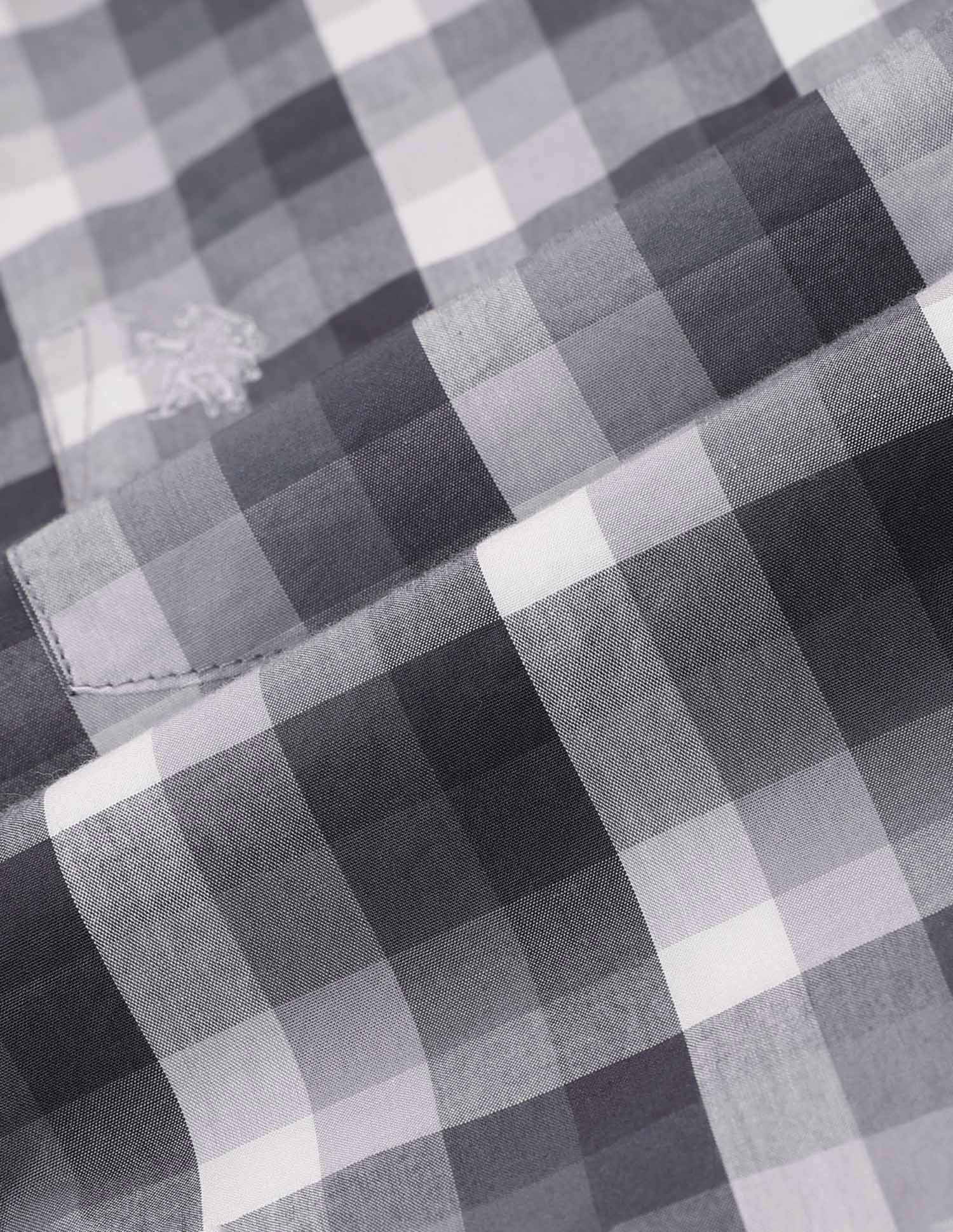 Grid Tattersall Checked Tailored Fit Shirt - Image 2