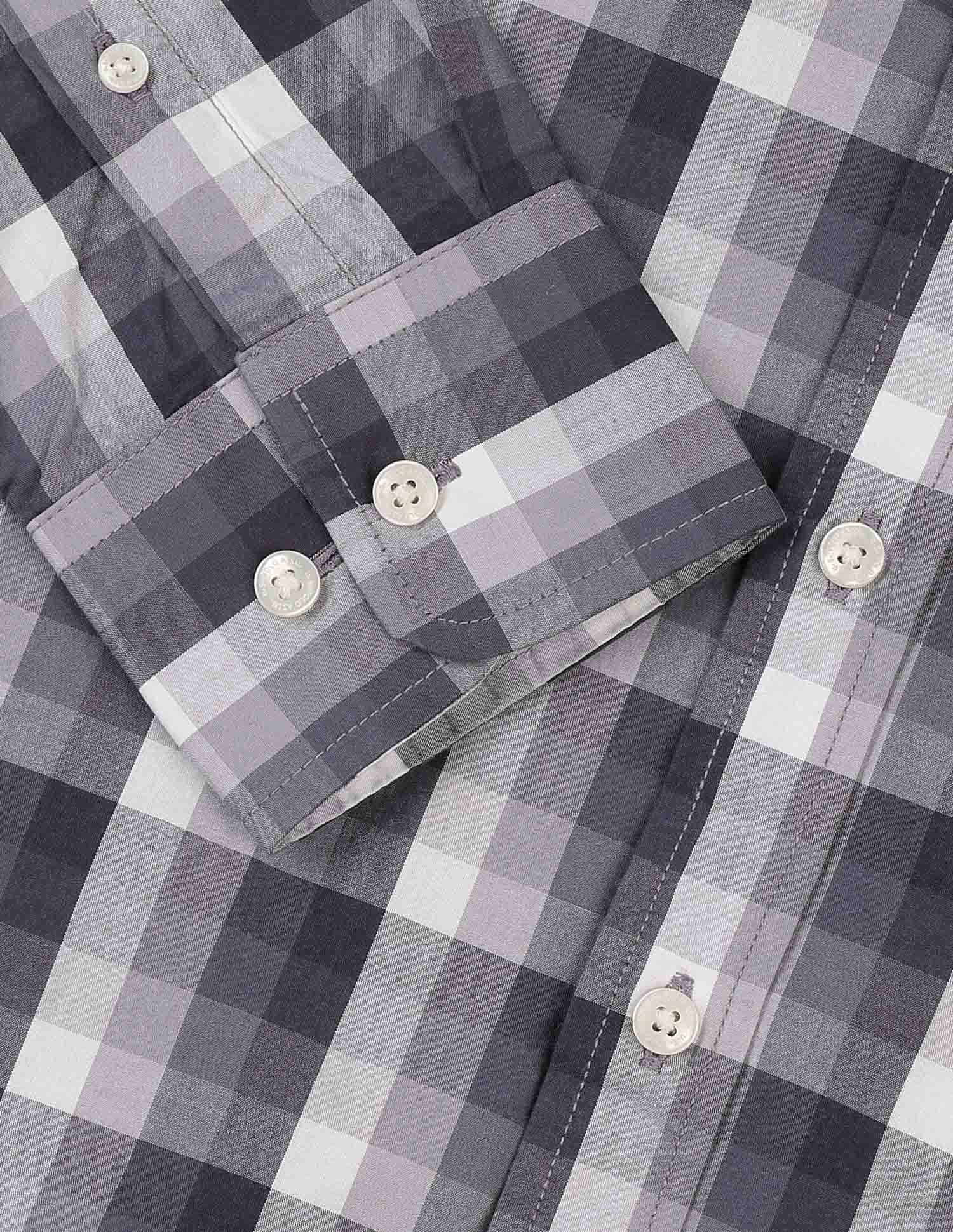 Grid Tattersall Checked Tailored Fit Shirt - Image 8
