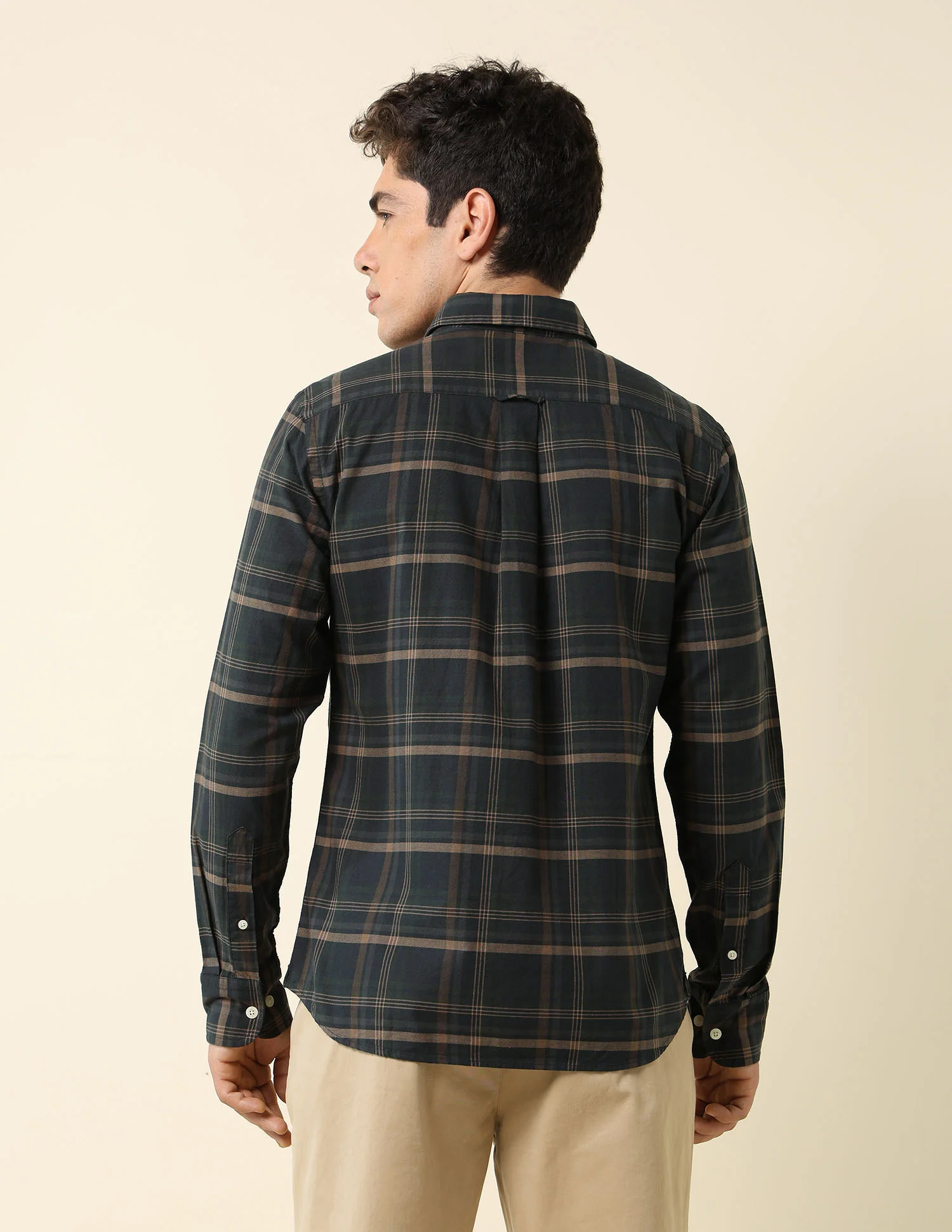 Grid Tattersall Checked Tailored Fit Shirt - Image 5