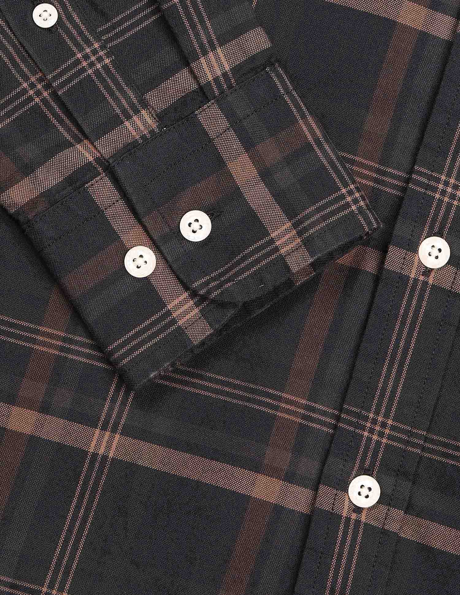 Grid Tattersall Checked Tailored Fit Shirt - Image 8