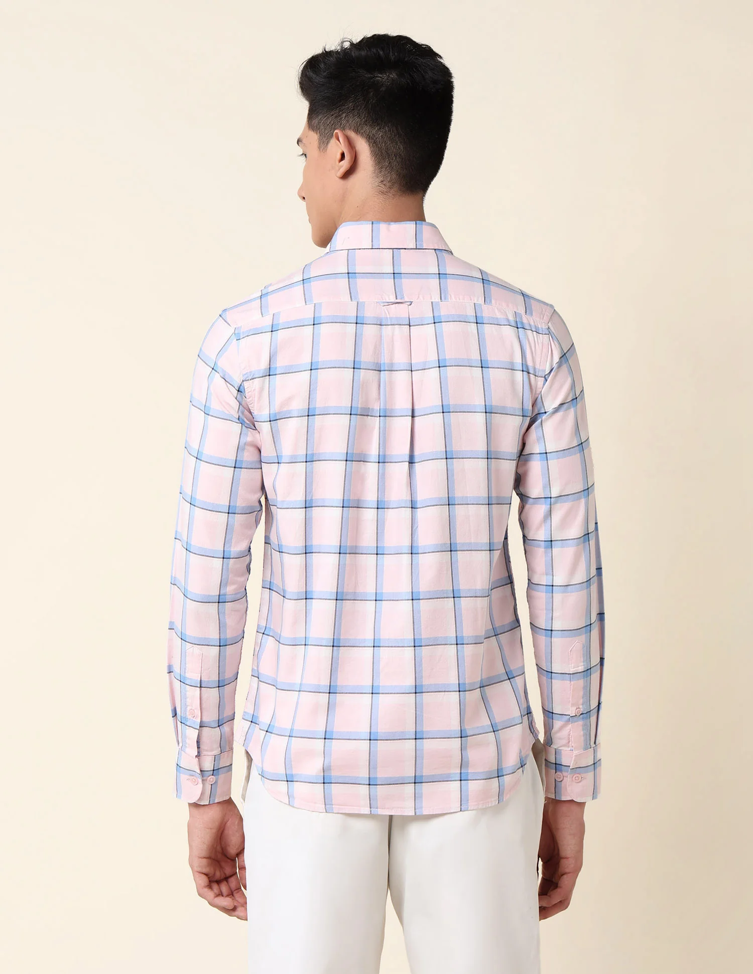 Grid Tattersall Checked Tailored Fit Shirt - Image 5