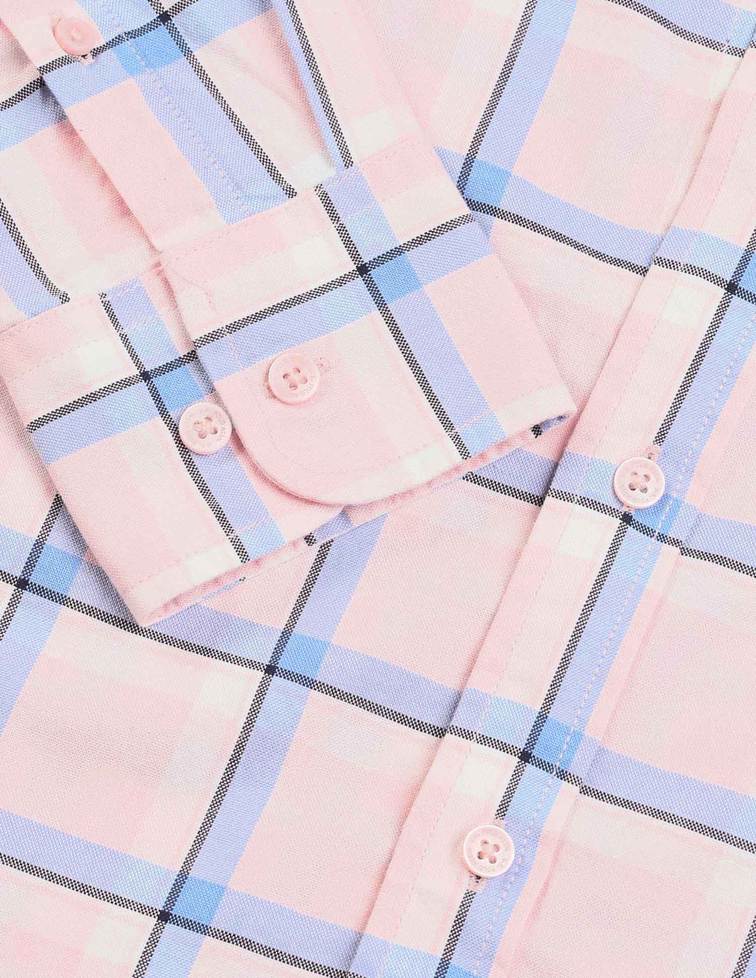 Grid Tattersall Checked Tailored Fit Shirt - Image 8