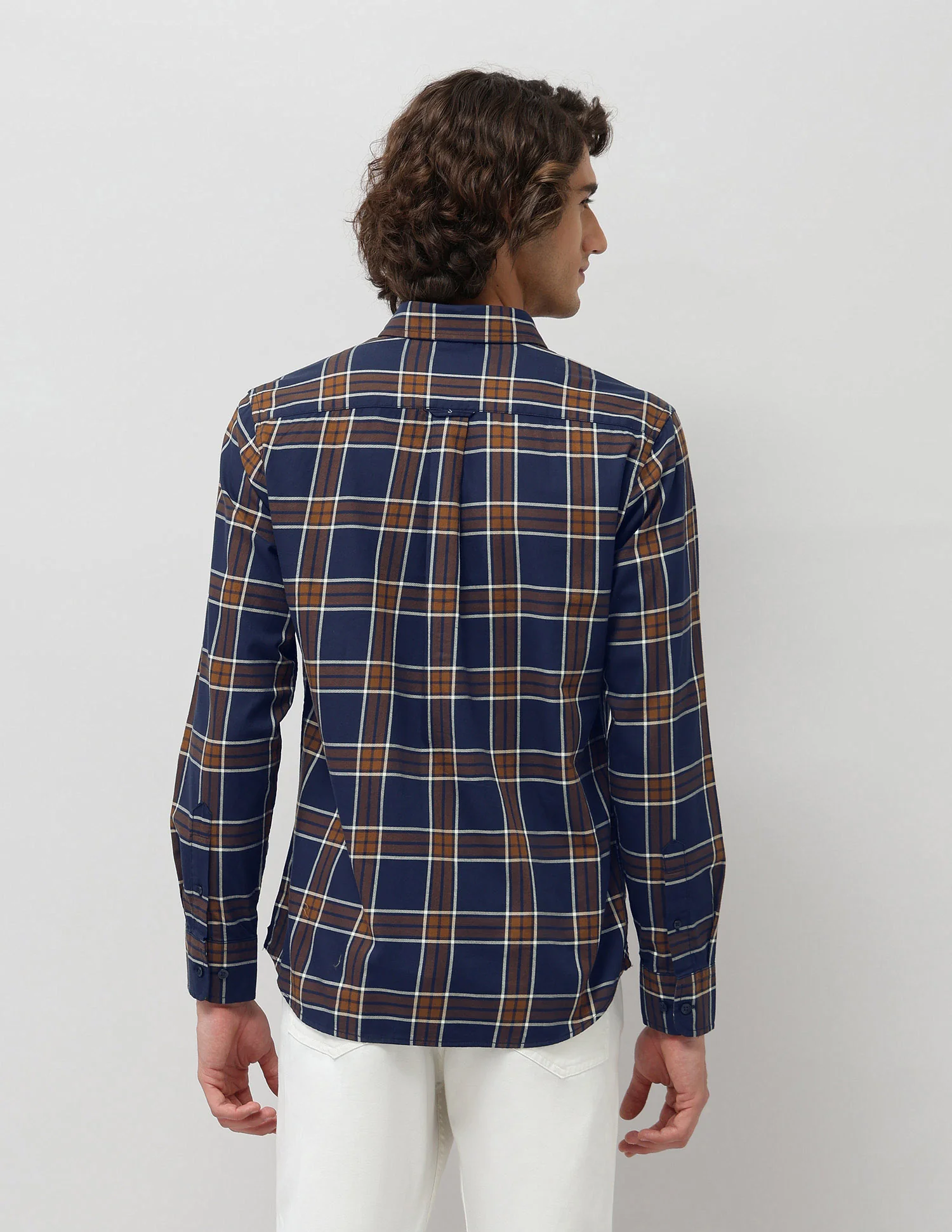 Grid Tattersall Checked Tailored Fit Shirt - Image 5