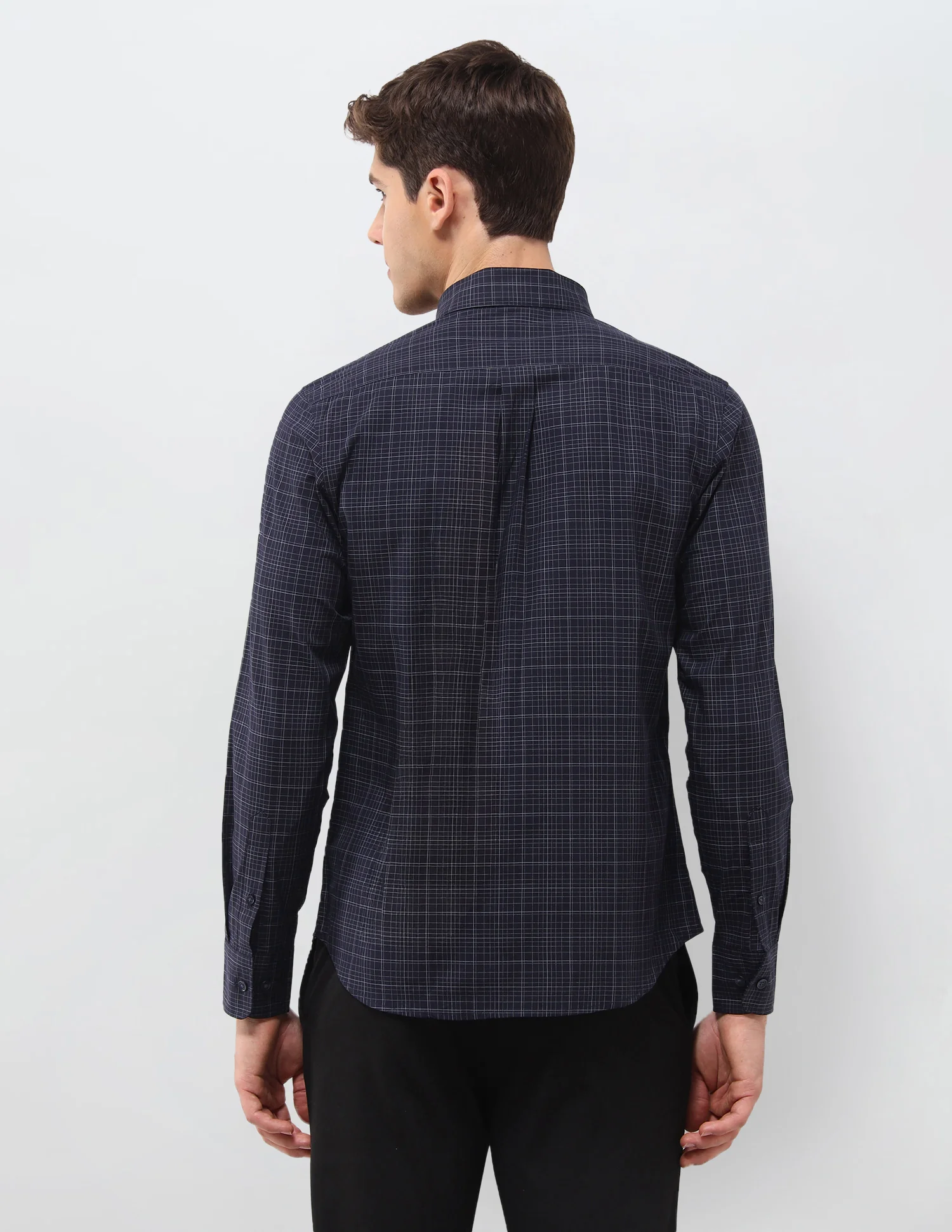 Grid Tattersall Checked Tailored Fit Shirt - Image 5