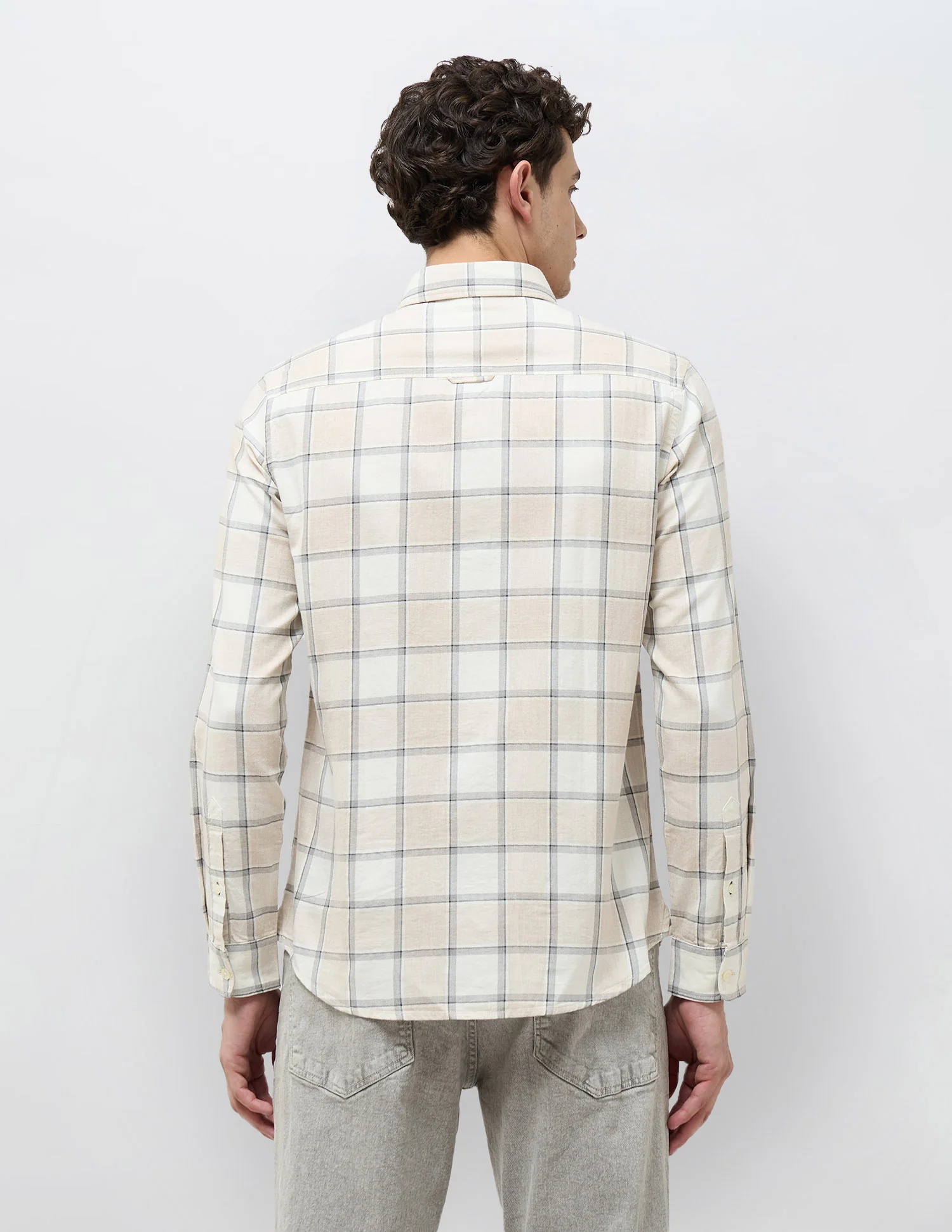 Grid Tattersall Checked Twill Shirt - Image 5